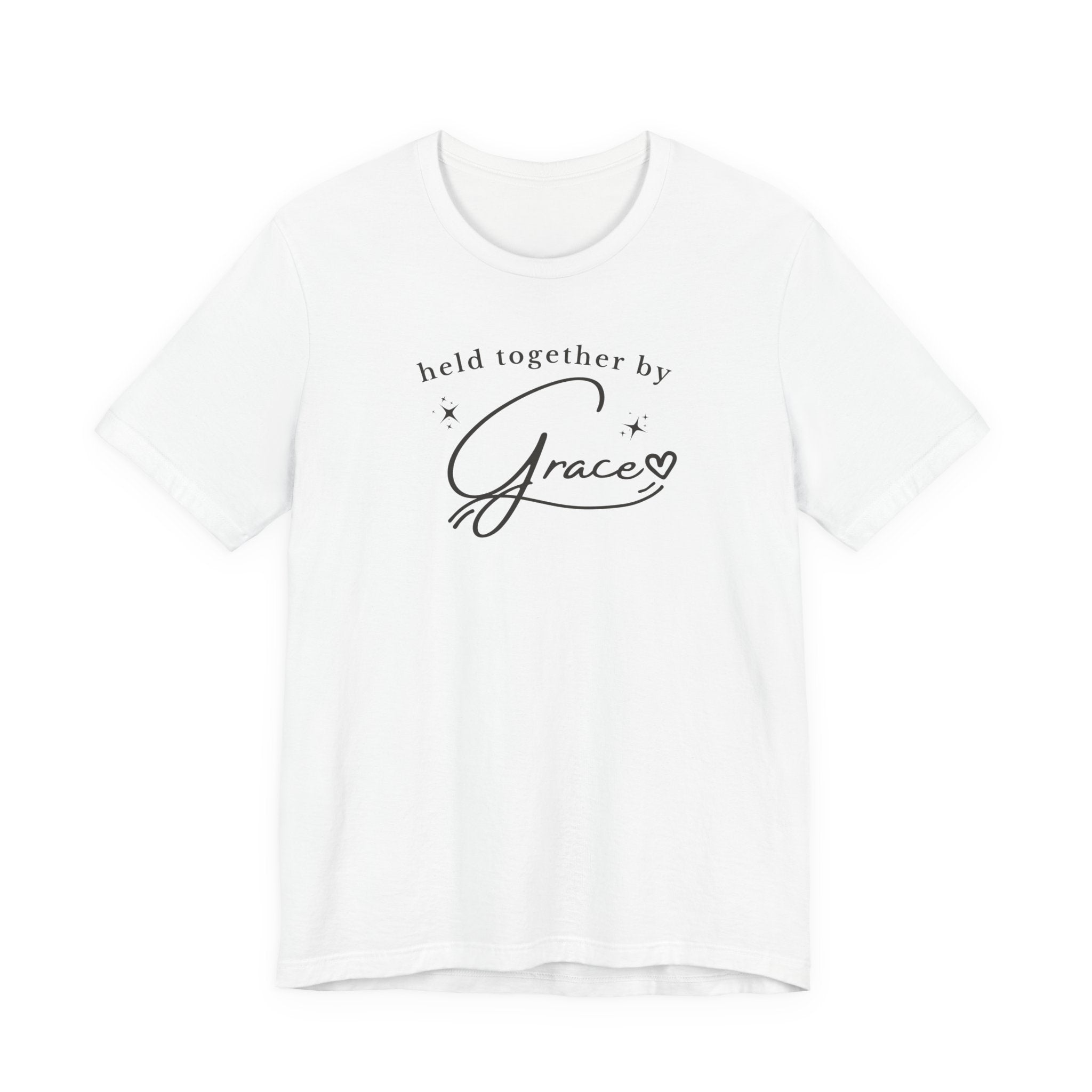 Held Together by Grace T-Shirt — Inspirational Faith Tee