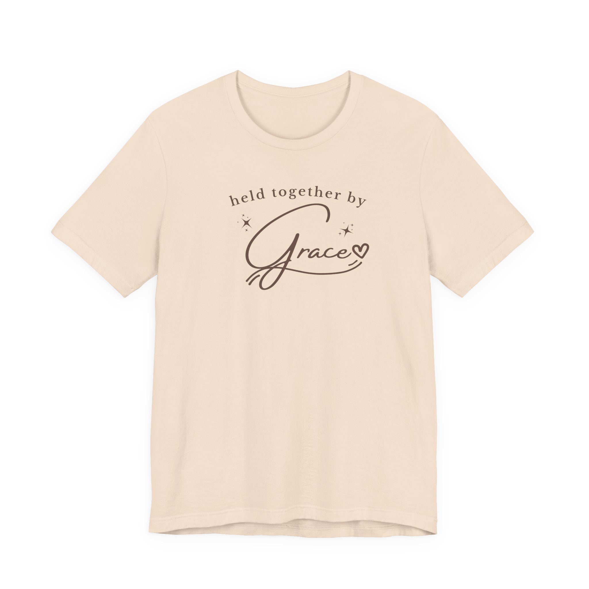Held Together by Grace T-Shirt — Inspirational Faith Tee