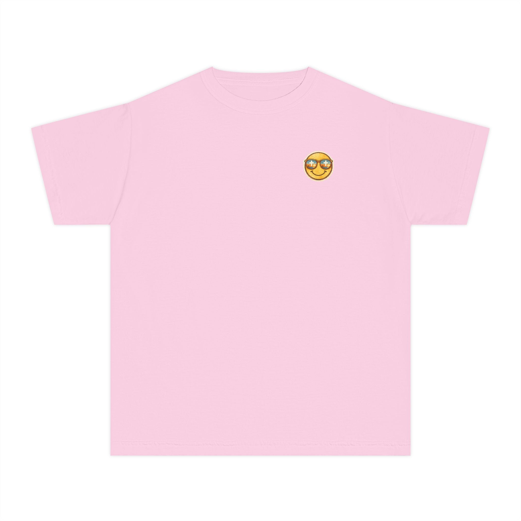 Youth Tee — "Salt & Light" Smiling Sun Graphic (Matthew 5:13-16)