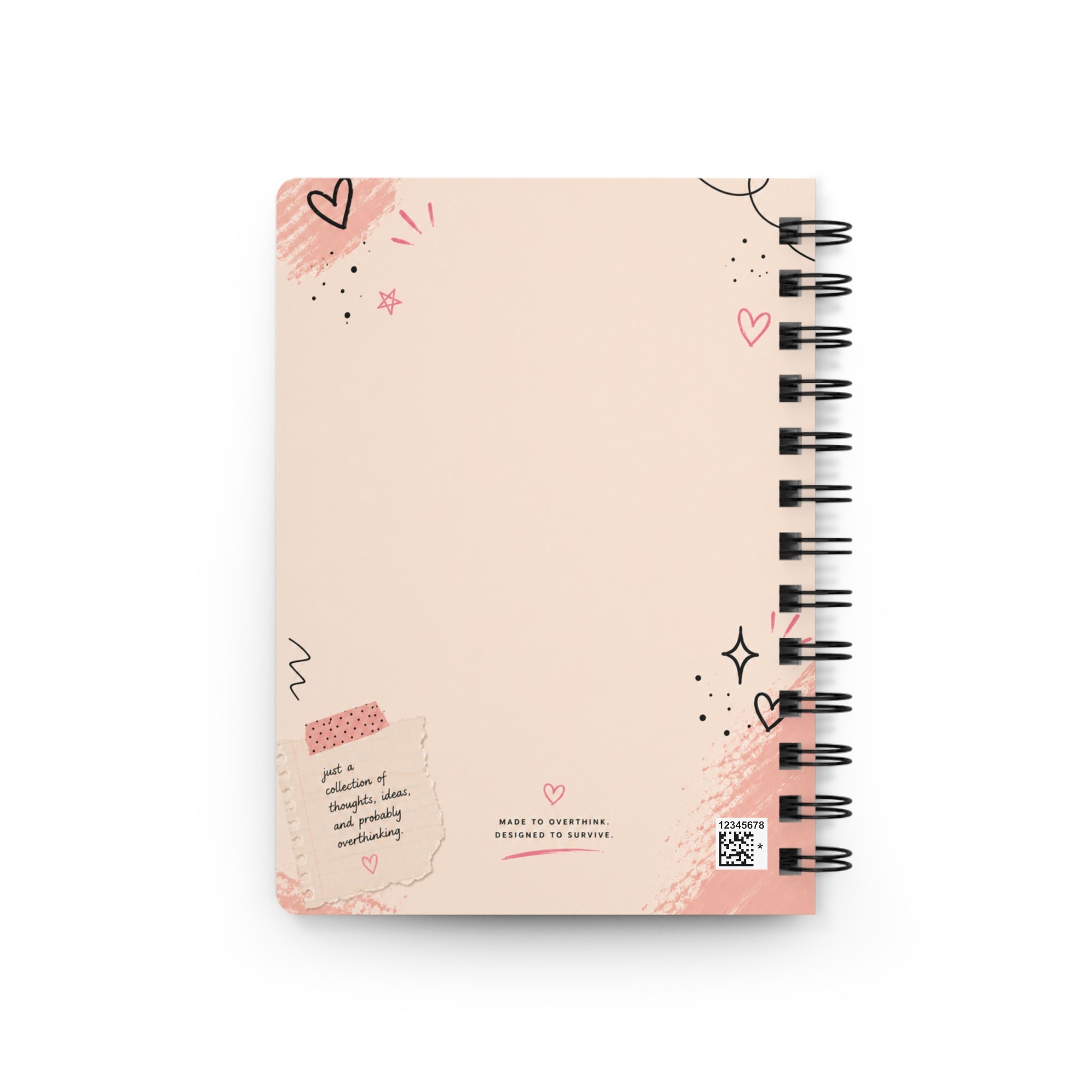 Notes & Nonsense Spiral Journal — Cute Pink Notebook for Doodles, Lists & Daily Notes