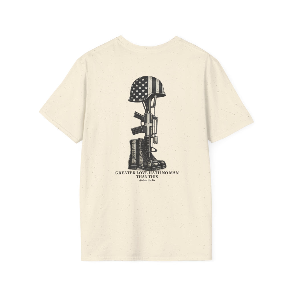 Memorial Military T-Shirt — "Never Forgotten" Fallen Soldier Tribute