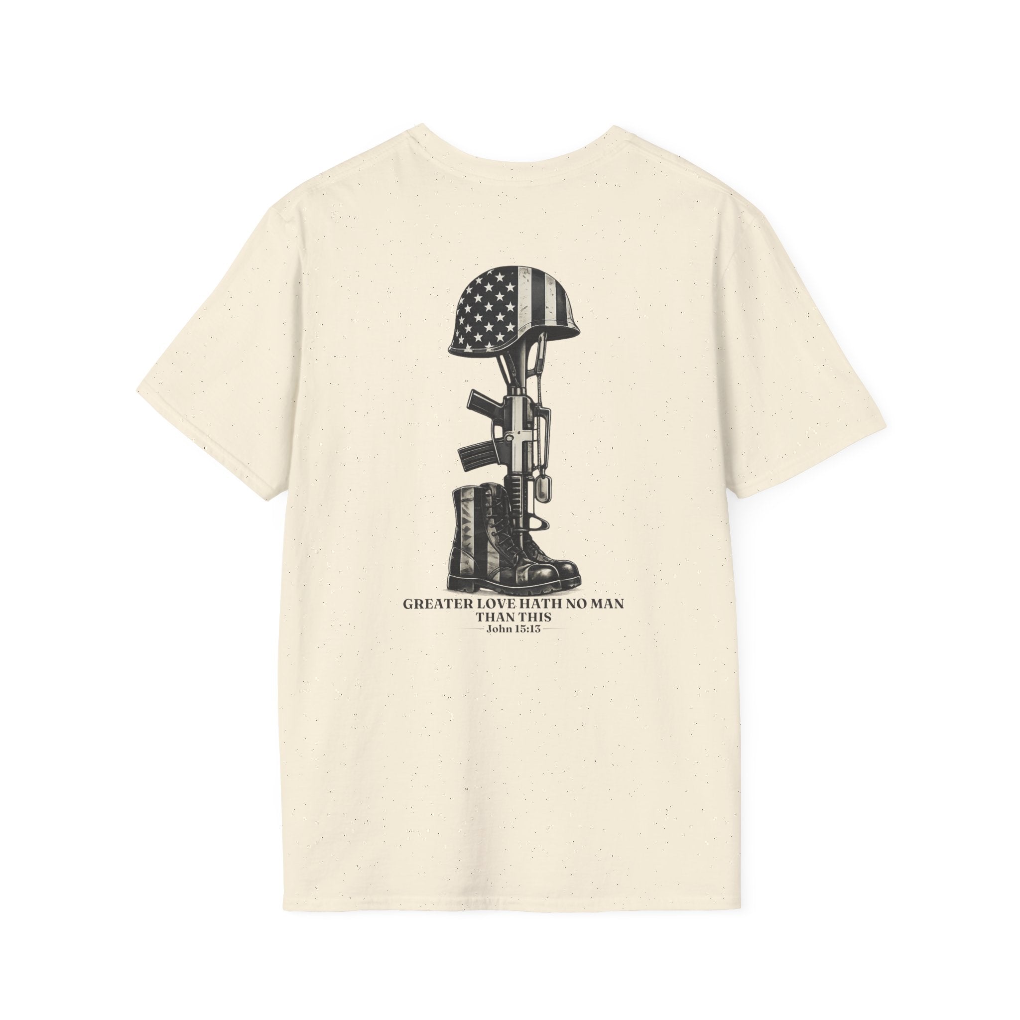 Memorial Military T-Shirt — "Never Forgotten" Fallen Soldier Tribute