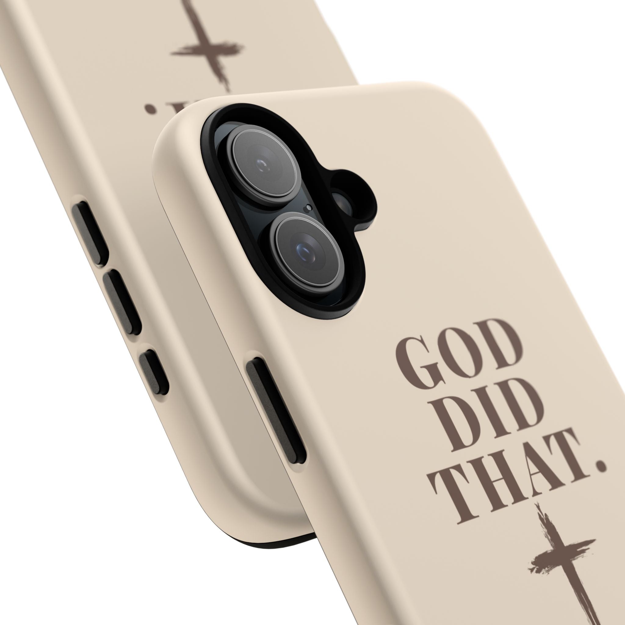 Christian Phone Case — “God Did That.” Cross Design, Faith iPhone Cover