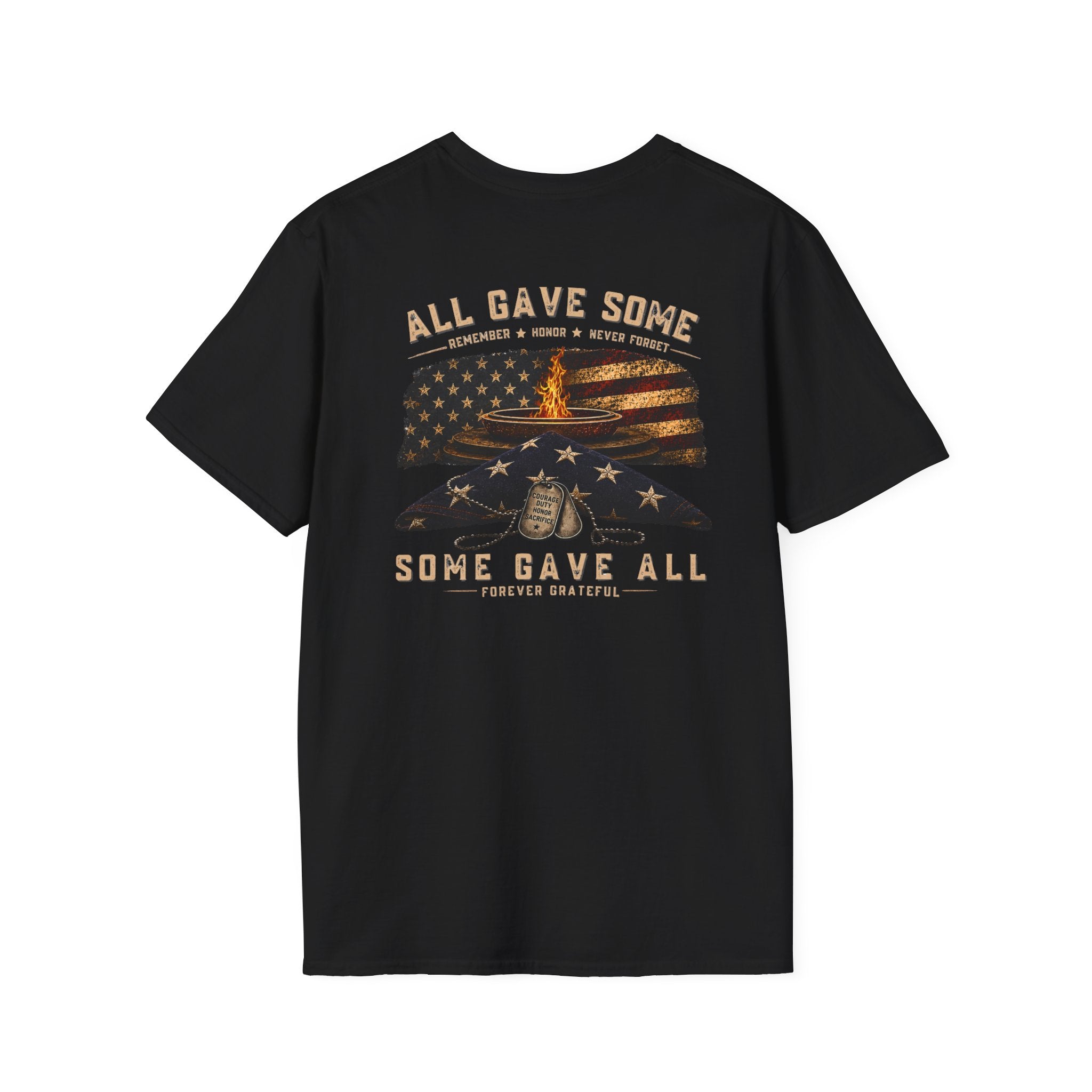 Veteran Tribute T-Shirt — "All Gave Some, Some Gave All" Memorial Tee