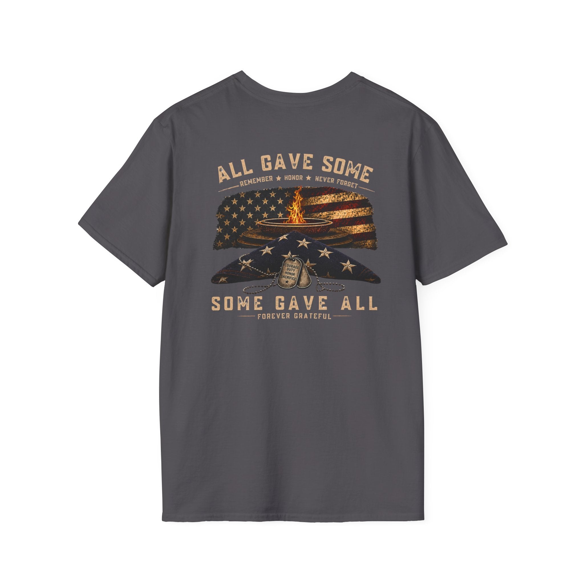 Veteran Tribute T-Shirt — "All Gave Some, Some Gave All" Memorial Tee