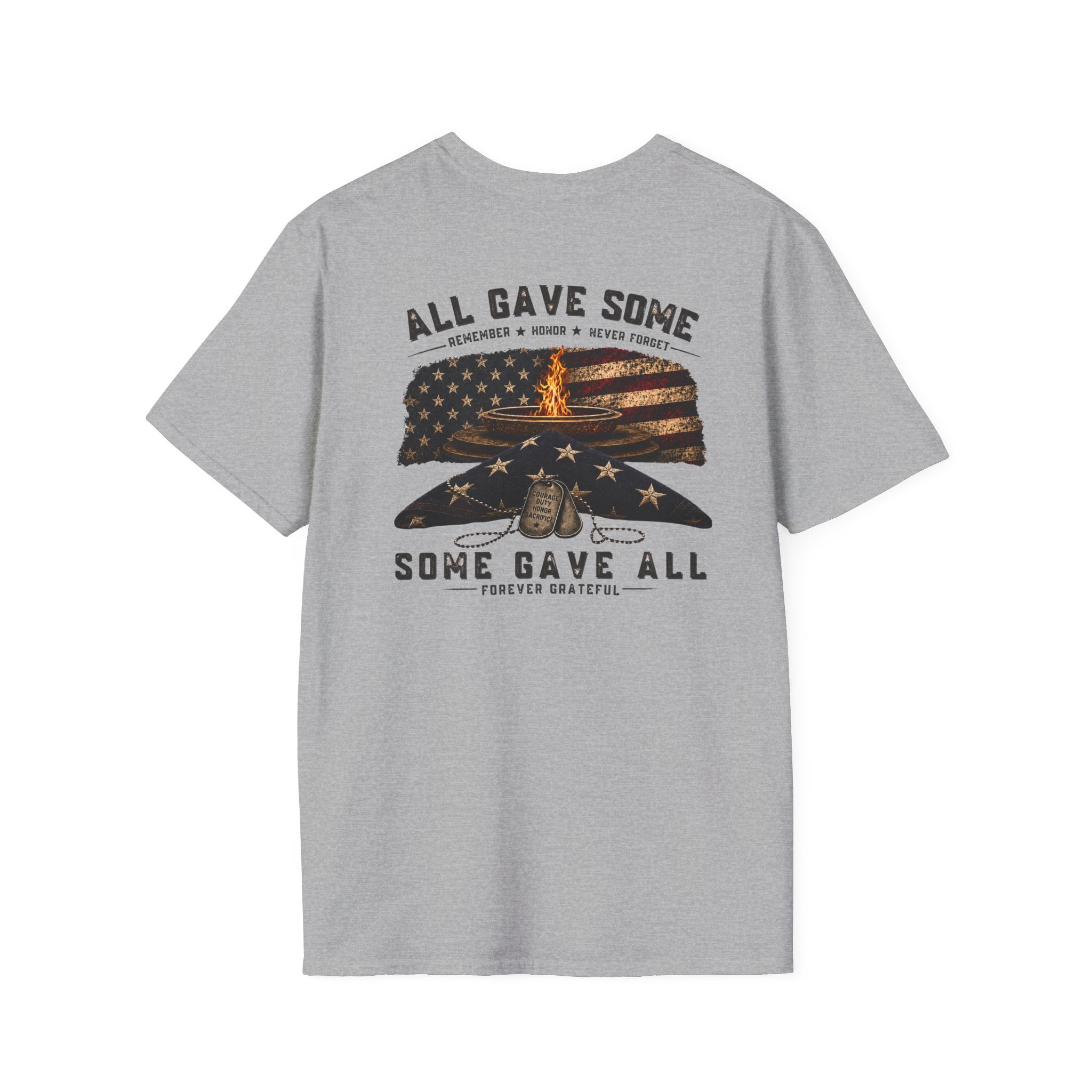 Veteran Tribute T-Shirt — "All Gave Some, Some Gave All" Memorial Tee