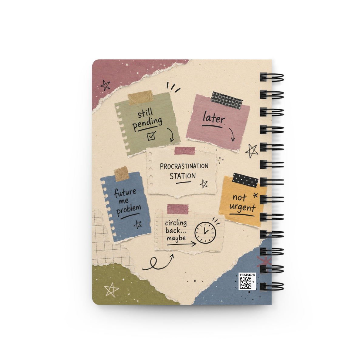 Spiral Notebook — "Ill Deal With This Eventually" Funny Procrastination Journal