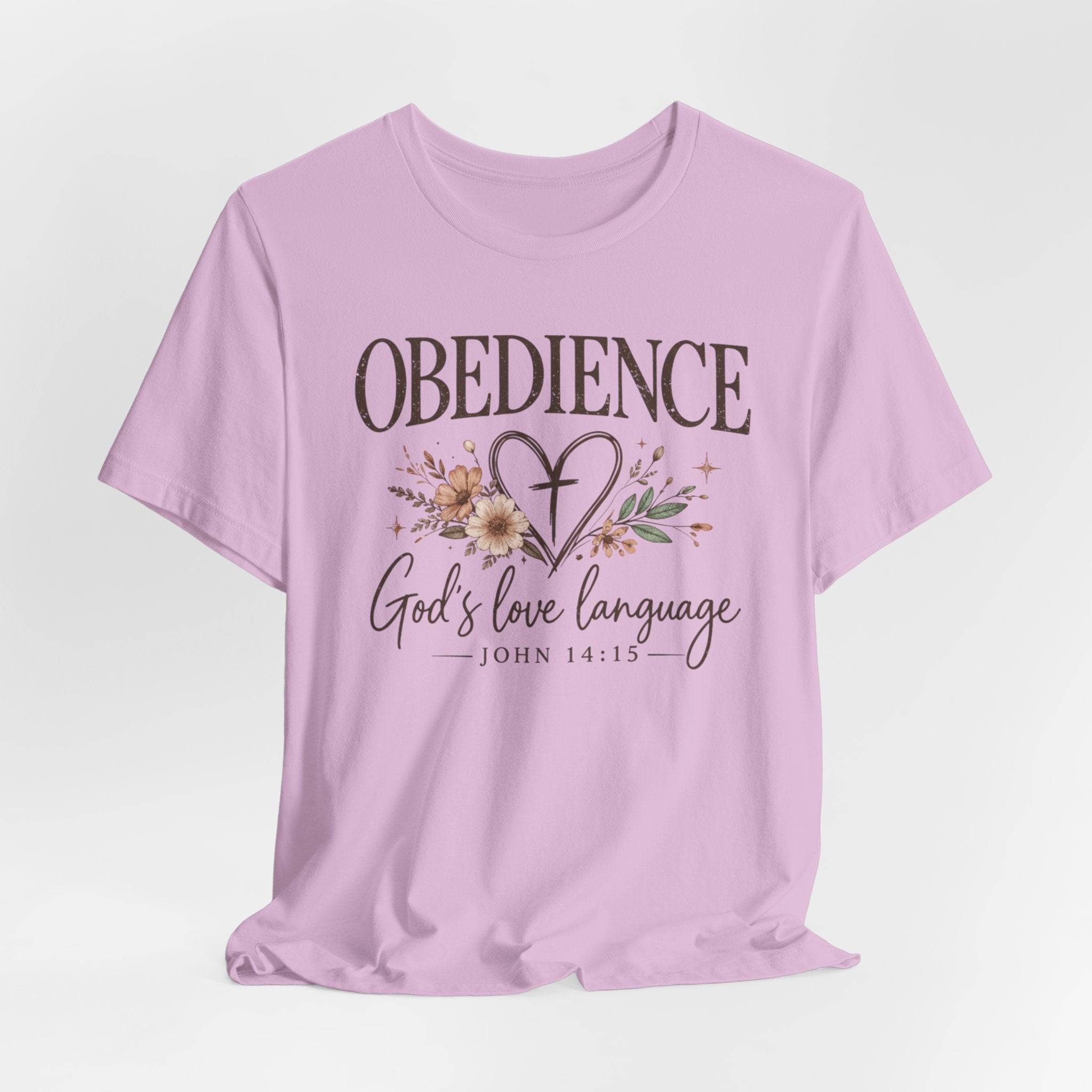Obedience God’s Love Language Christian Tee
