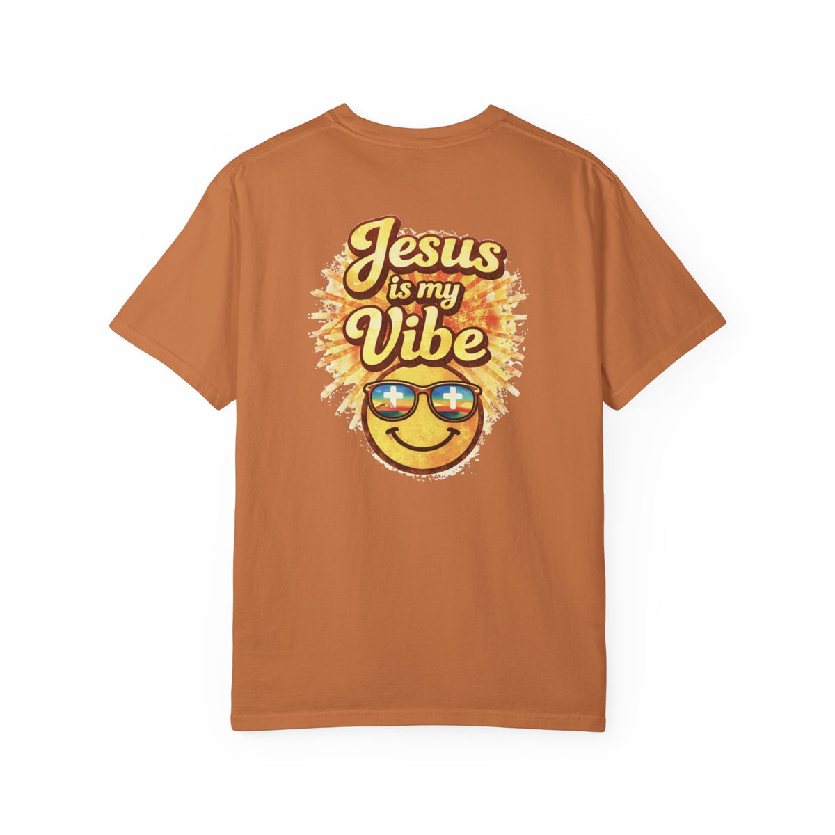 Jesus Is My Vibe Shirt – Comfort Colors Christian Graphic Tee – Floral Faith Shirt – Retro Christian Tee – Women’s Faith Apparel