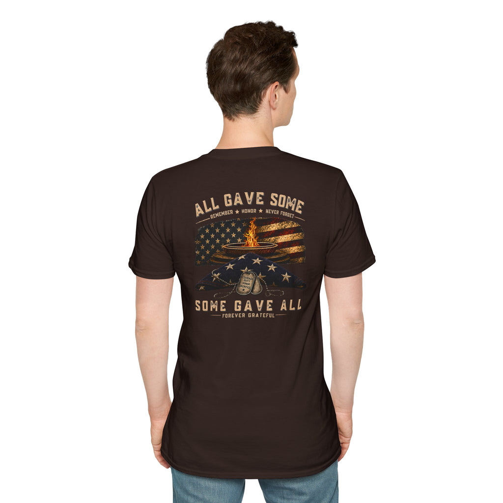 Veteran Tribute T-Shirt — "All Gave Some, Some Gave All" Memorial Tee