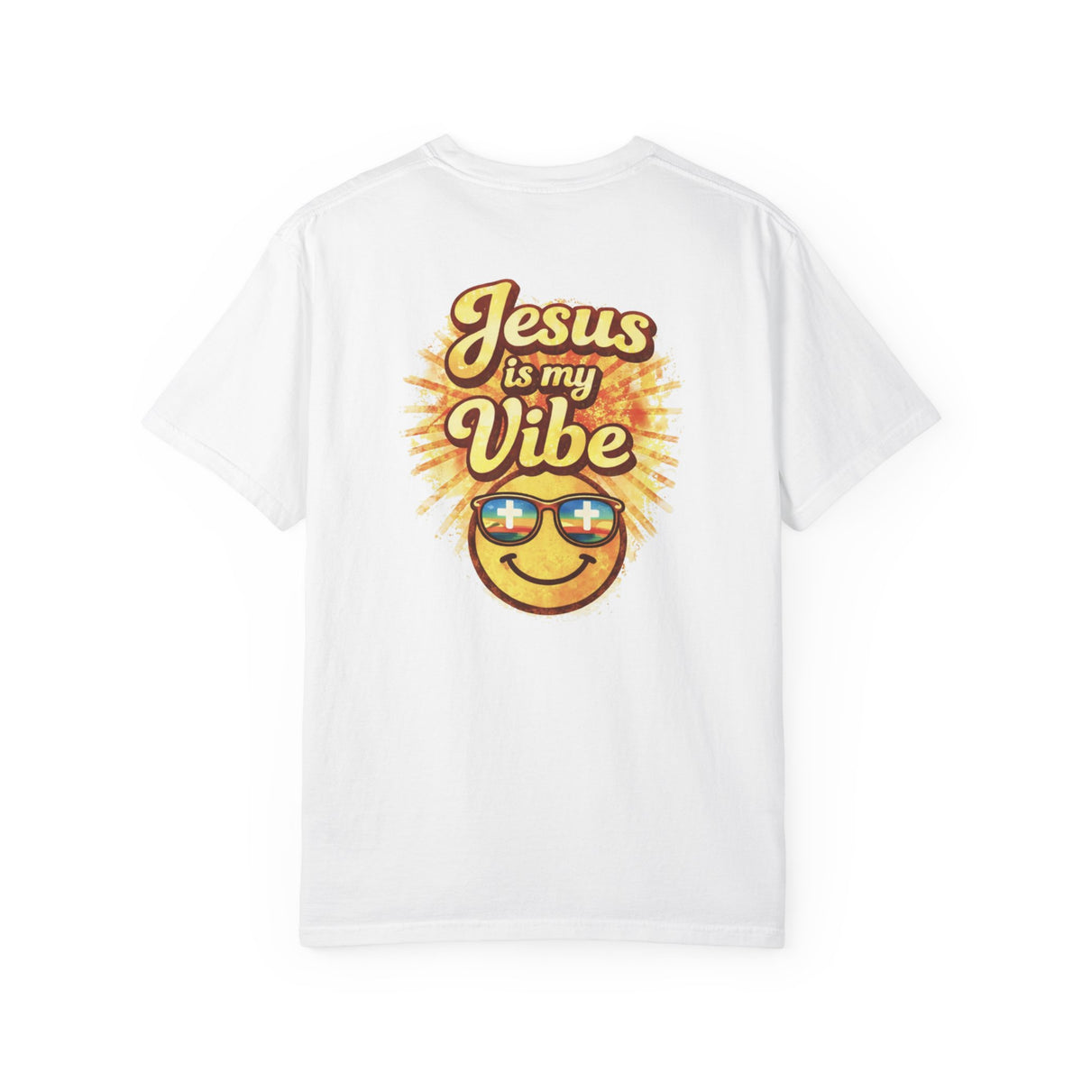 Jesus Is My Vibe Shirt – Comfort Colors Christian Graphic Tee – Floral Faith Shirt – Retro Christian Tee – Women’s Faith Apparel