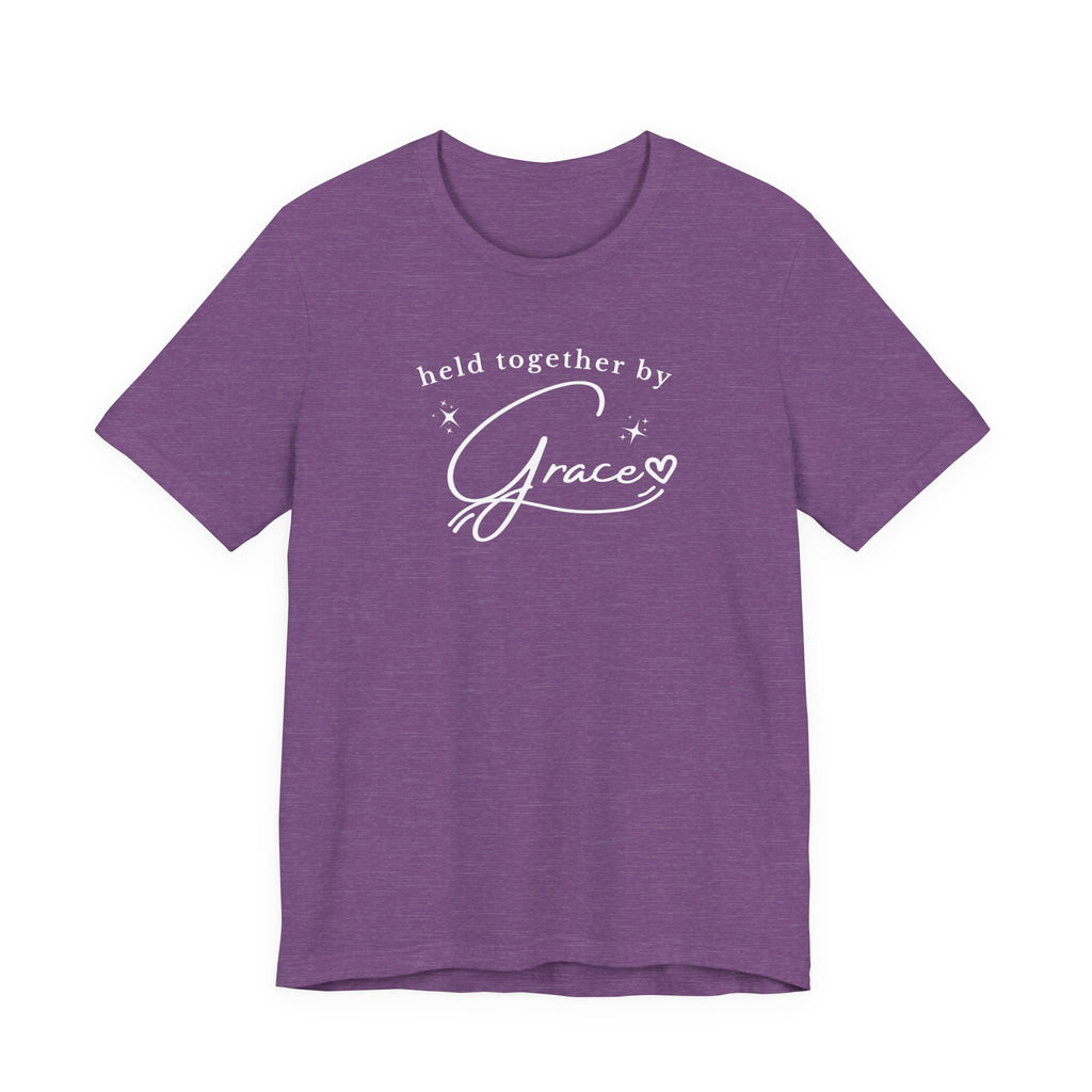 Held Together by Grace T-Shirt — Inspirational Faith Tee