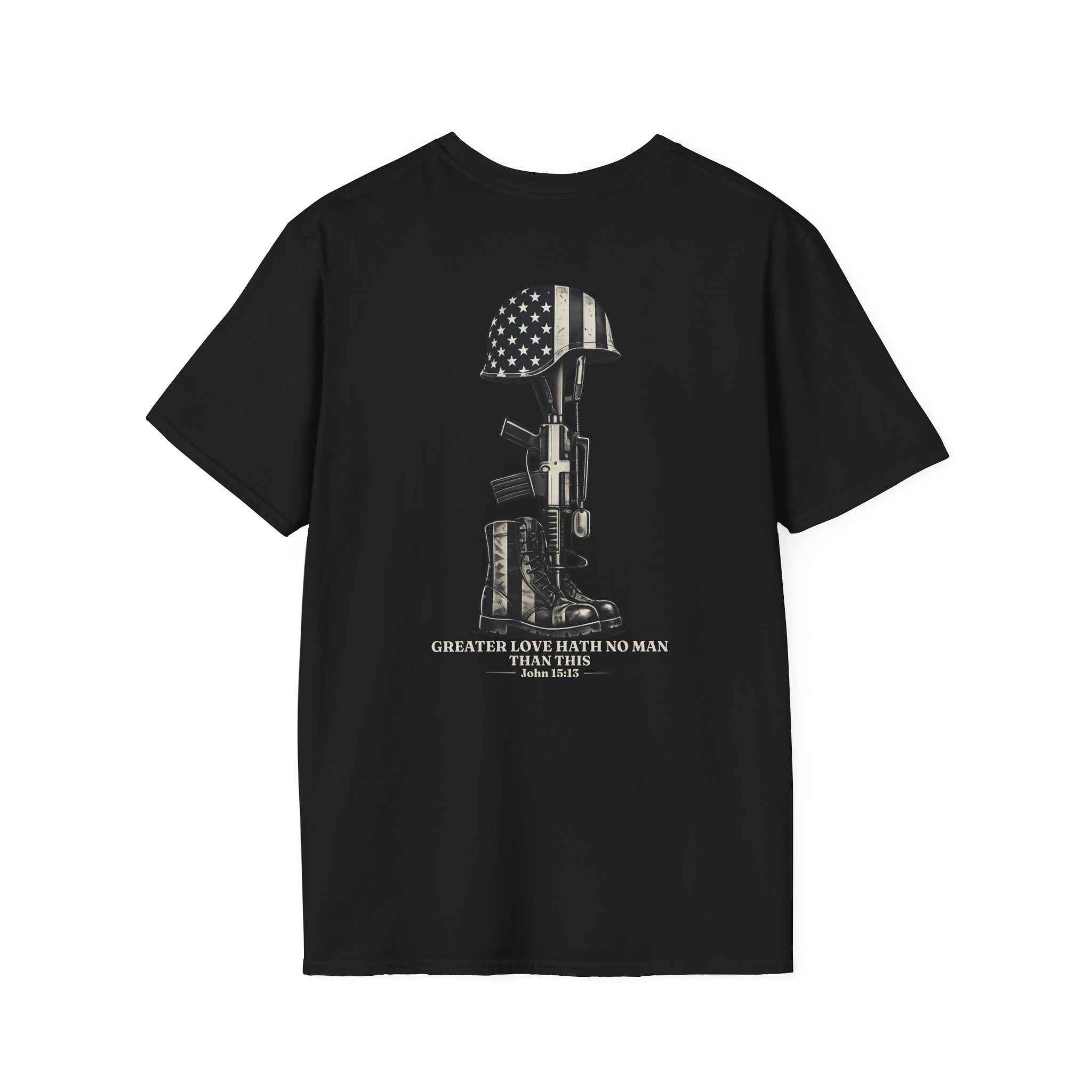 Memorial Military T-Shirt — "Never Forgotten" Fallen Soldier Tribute