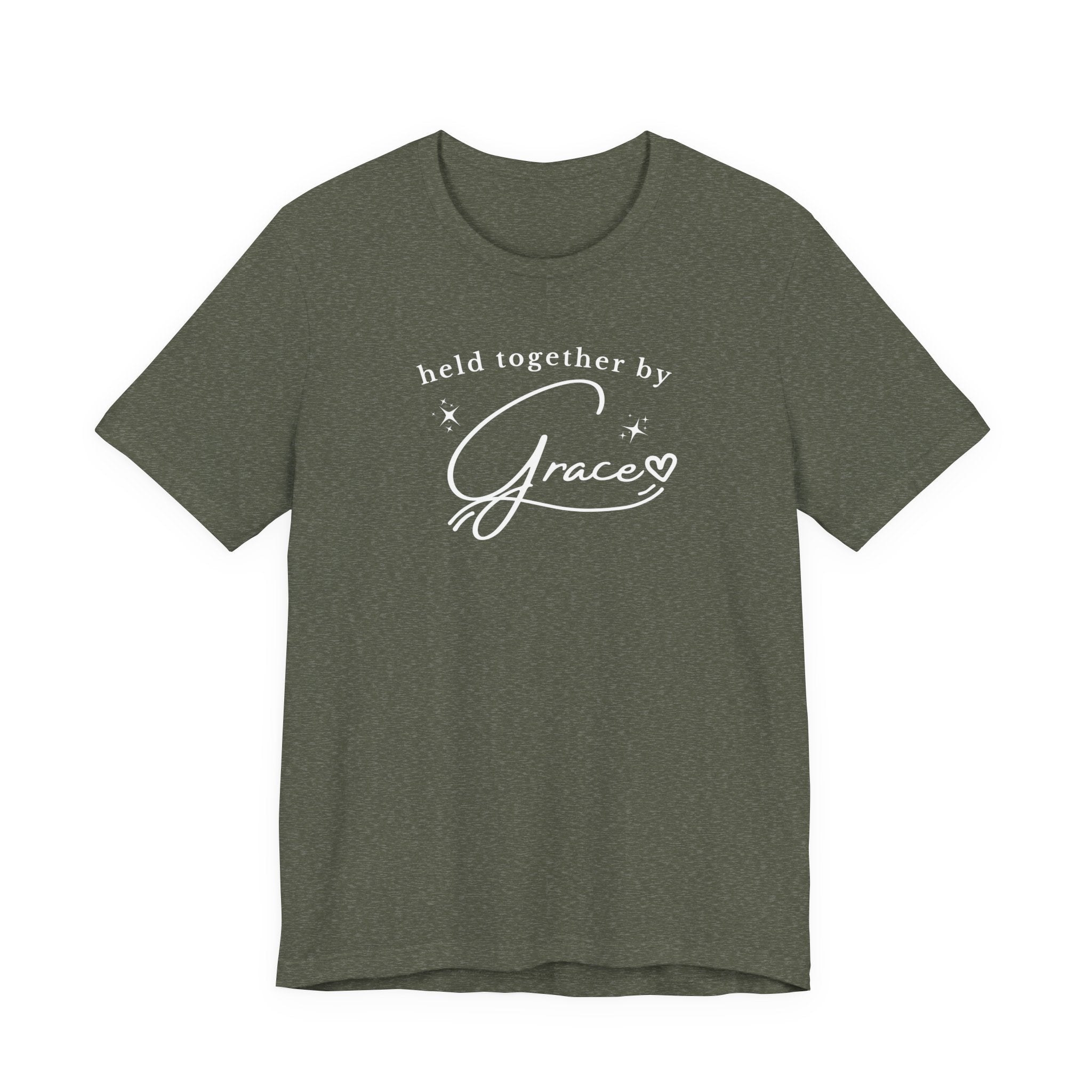 Held Together by Grace T-Shirt — Inspirational Faith Tee