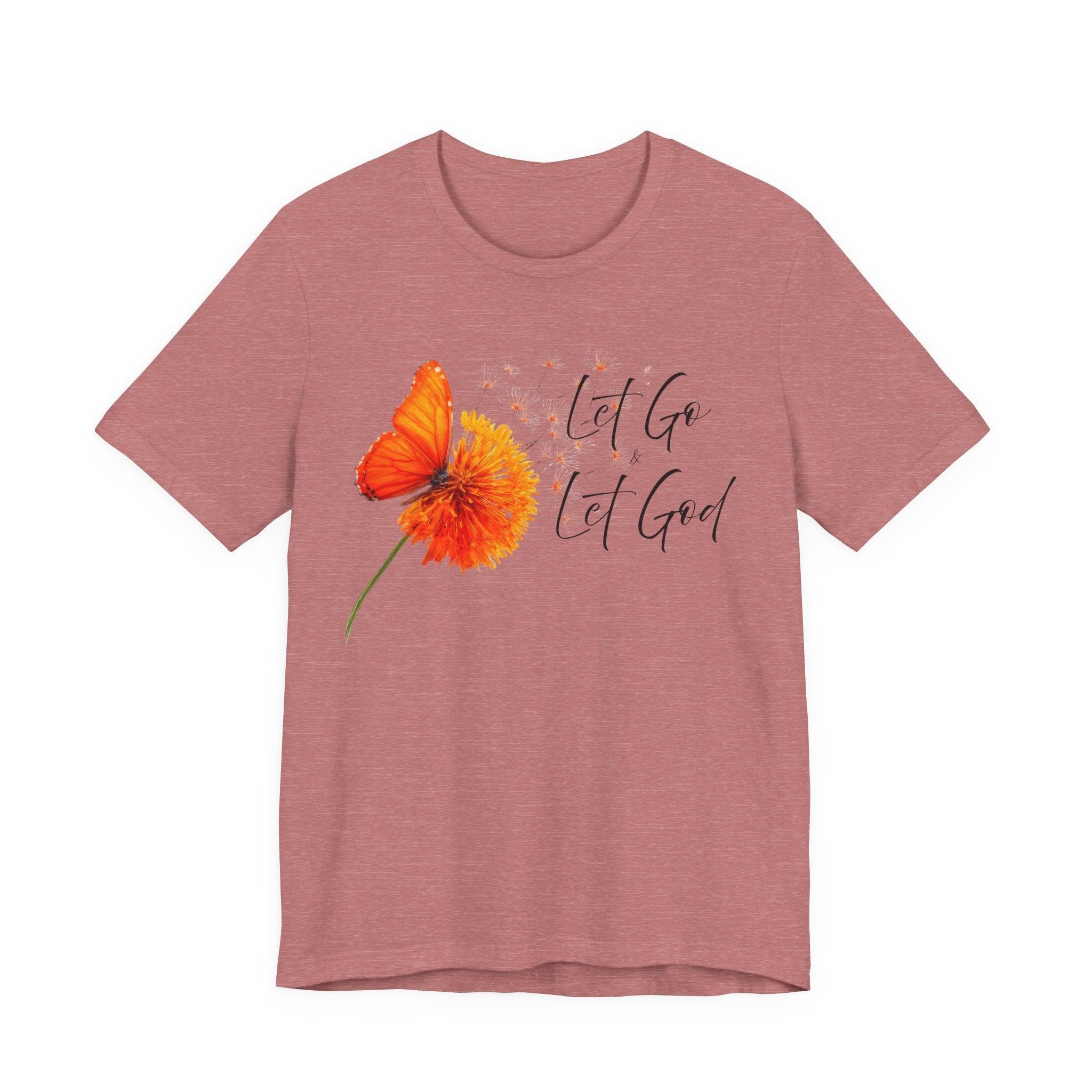 Let Go Let God Shirt | Christian Floral Tee