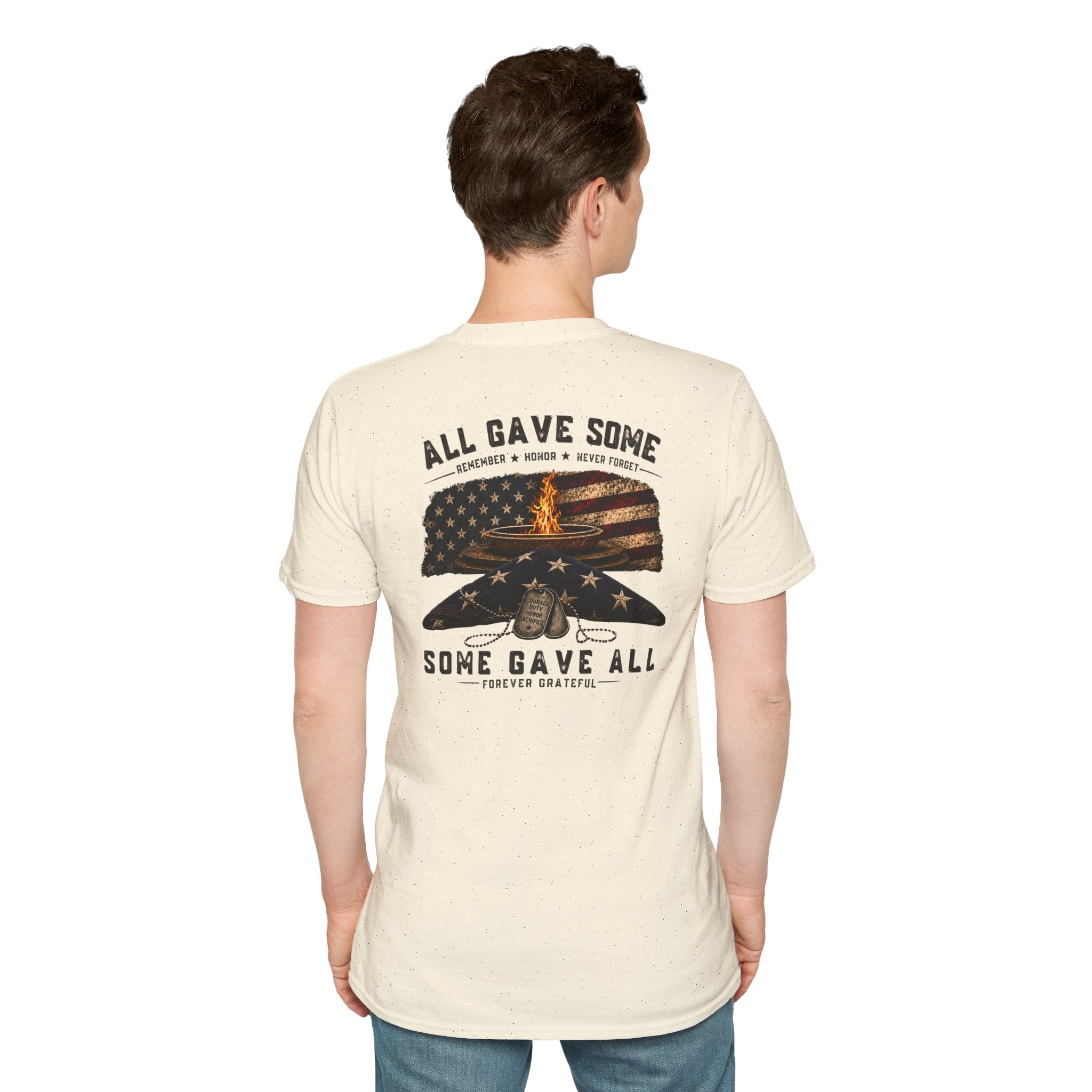 Veteran Tribute T-Shirt — "All Gave Some, Some Gave All" Memorial Tee