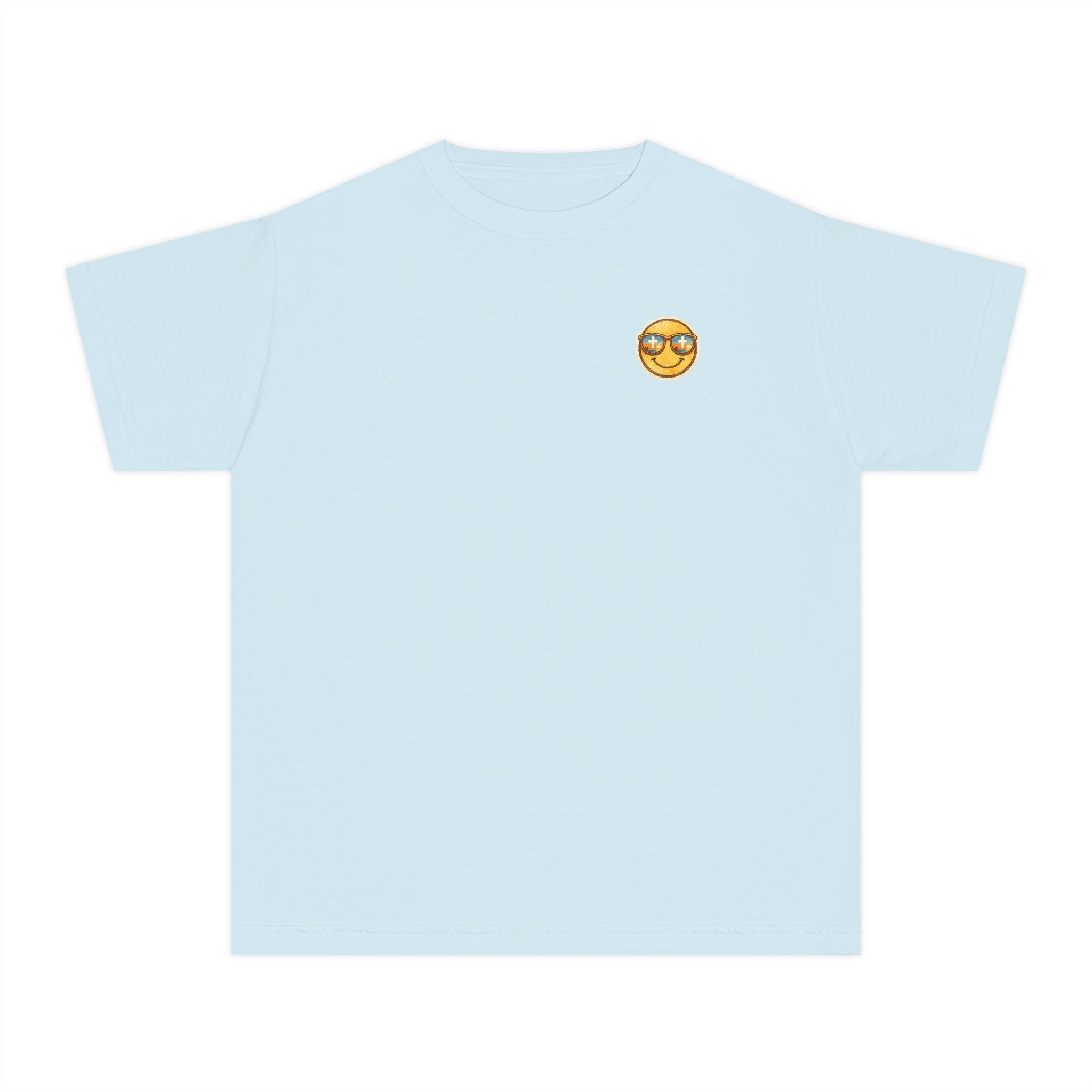 Youth Tee — "Salt & Light" Smiling Sun Graphic (Matthew 5:13-16)