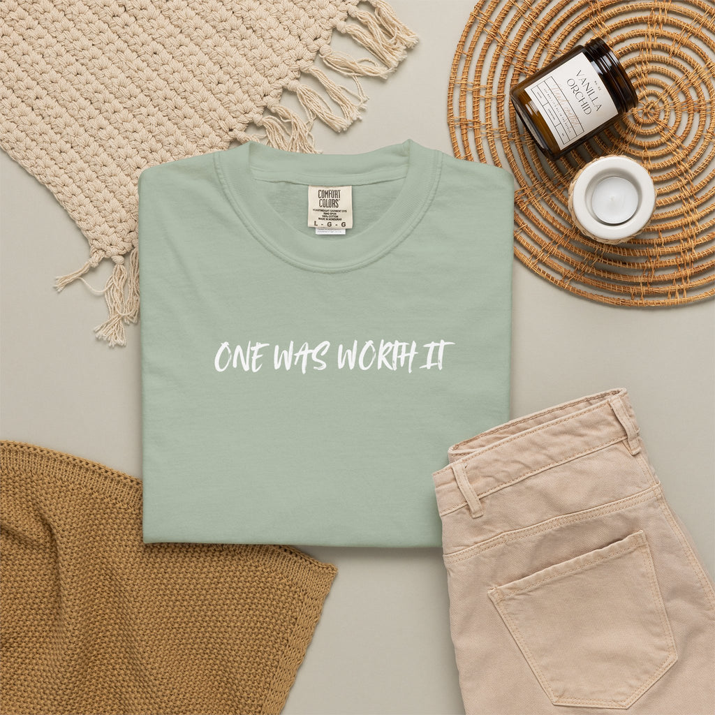 He Left the 99 Tee | One Was Worth It Shirt | Luke 15:4 Christian T-Shirt | Comfort Colors