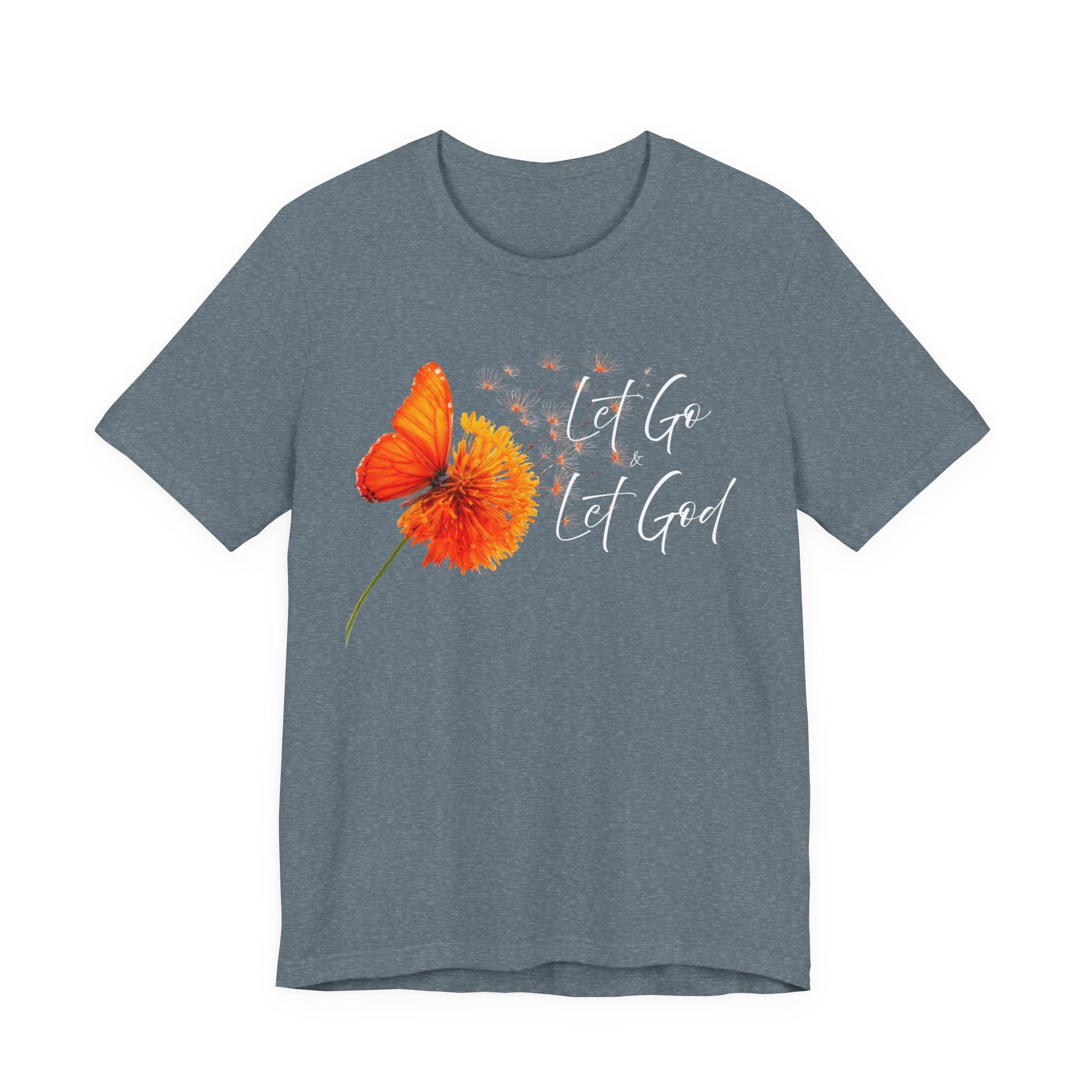 Let Go Let God Shirt | Christian Floral Tee