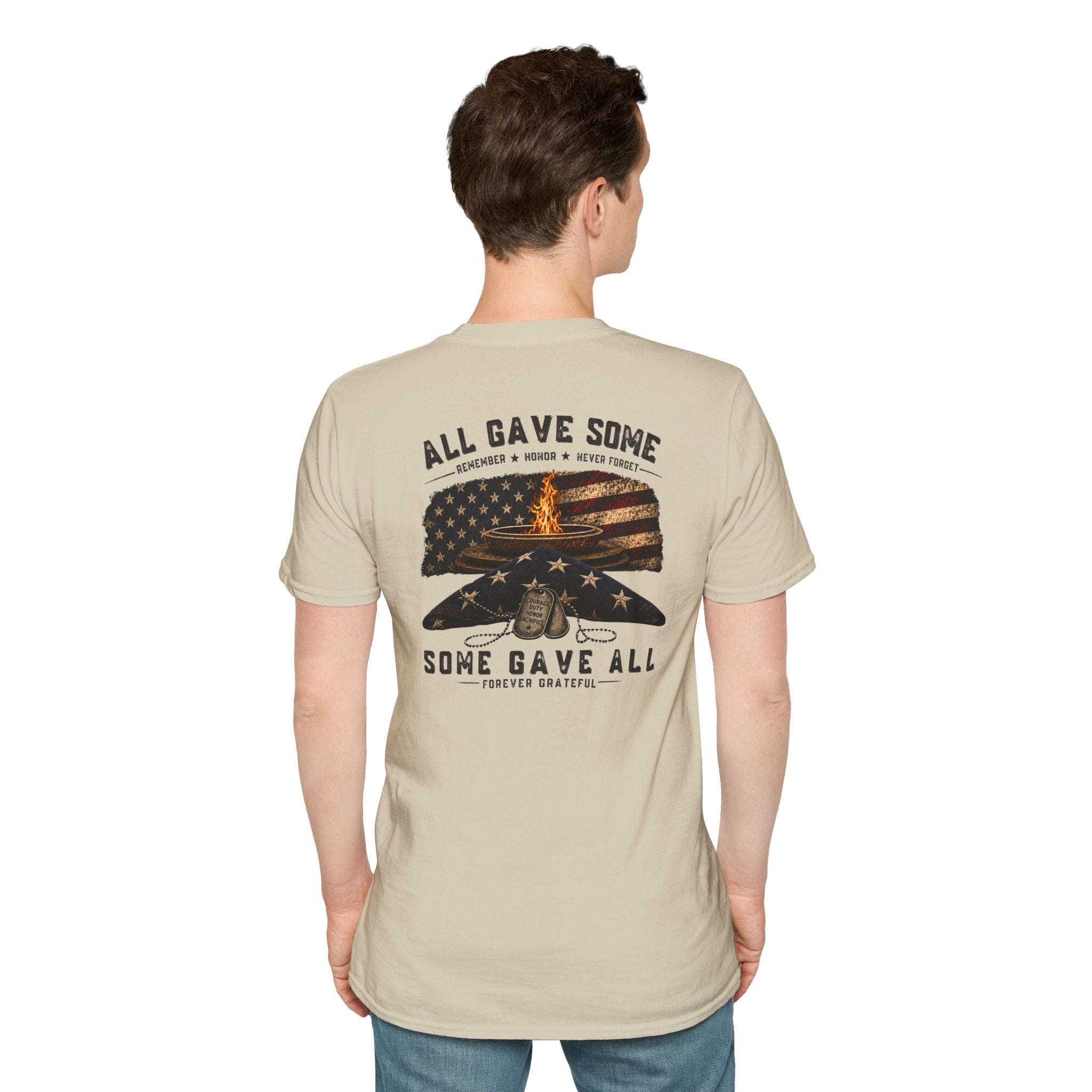 Veteran Tribute T-Shirt — "All Gave Some, Some Gave All" Memorial Tee