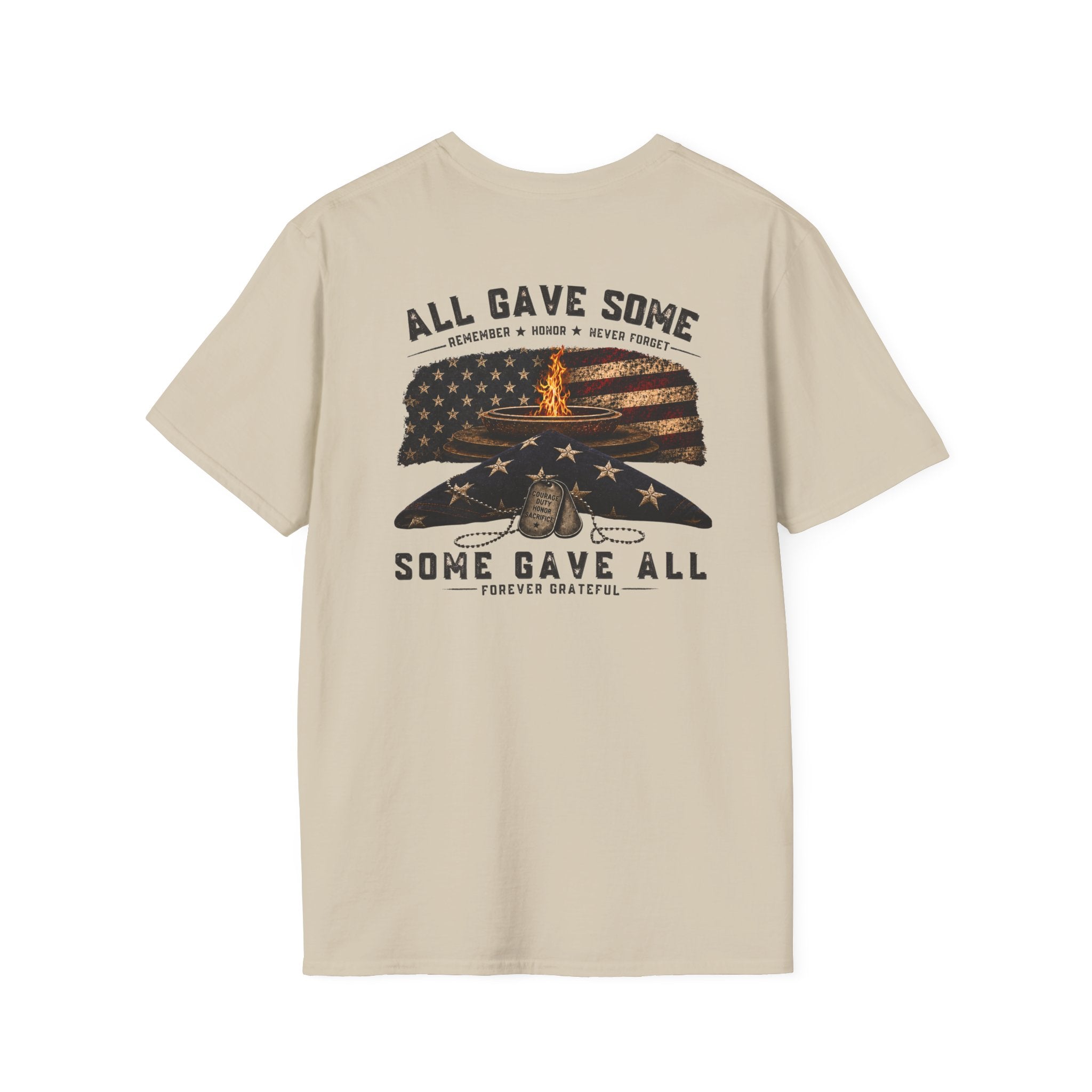 Veteran Tribute T-Shirt — "All Gave Some, Some Gave All" Memorial Tee