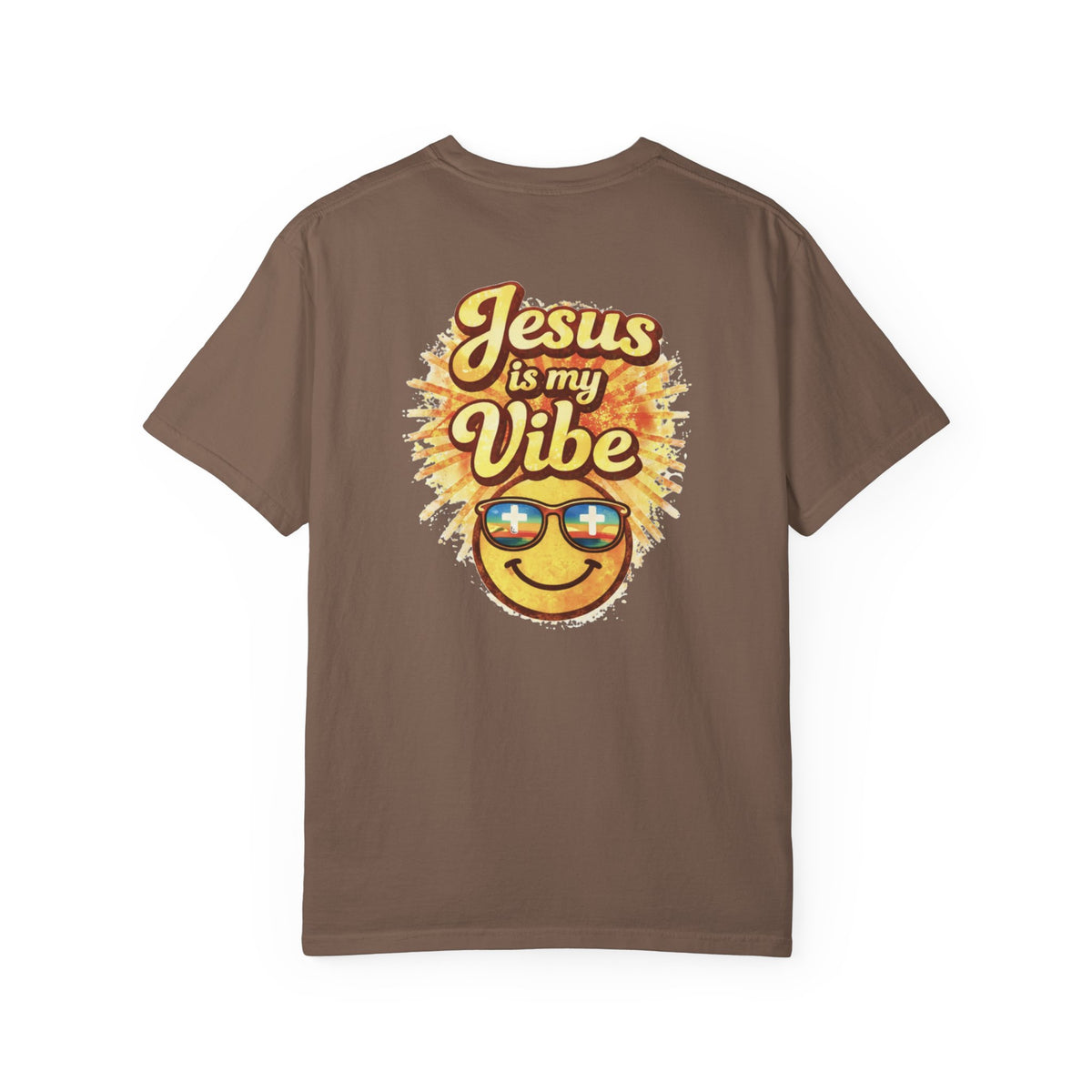 Jesus Is My Vibe Shirt – Comfort Colors Christian Graphic Tee – Floral Faith Shirt – Retro Christian Tee – Women’s Faith Apparel