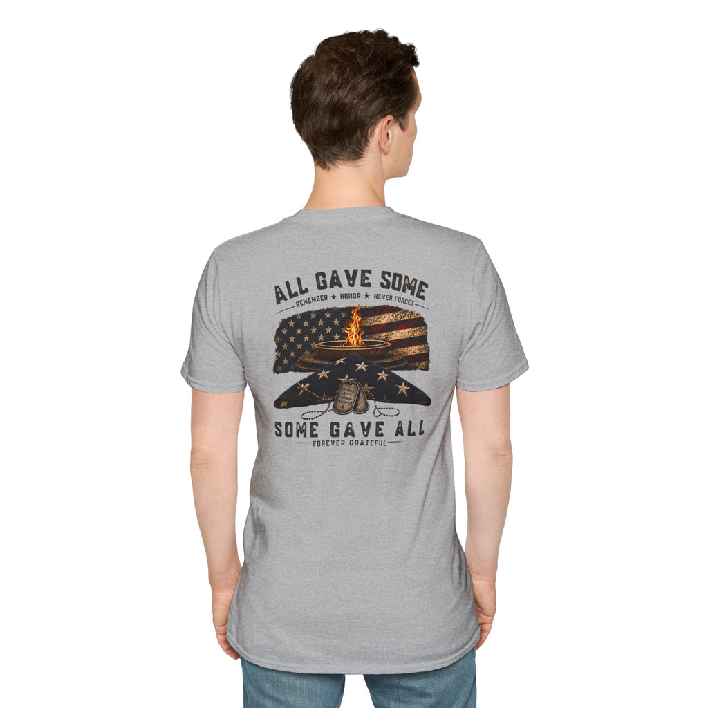Veteran Tribute T-Shirt — "All Gave Some, Some Gave All" Memorial Tee