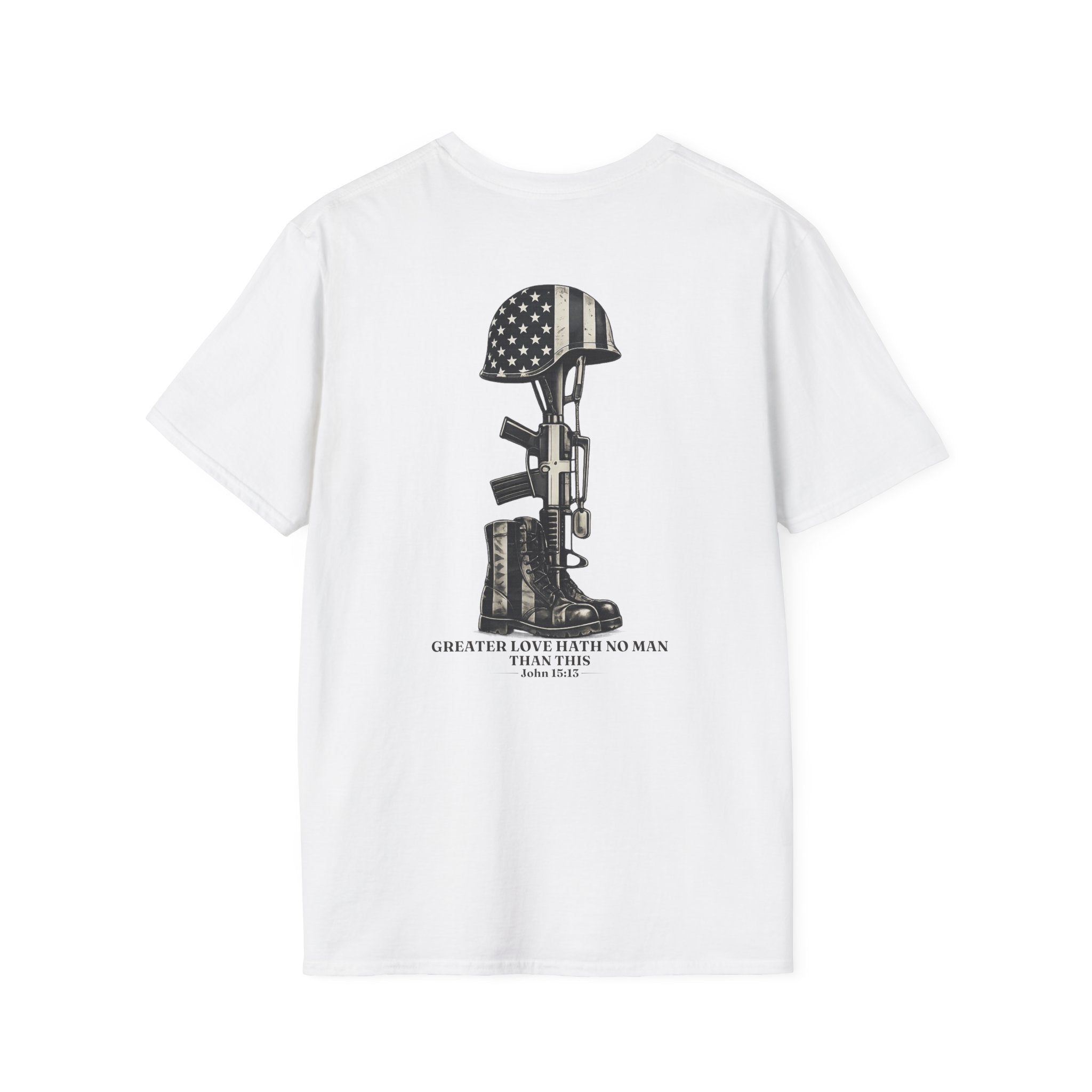 Memorial Military T-Shirt — "Never Forgotten" Fallen Soldier Tribute