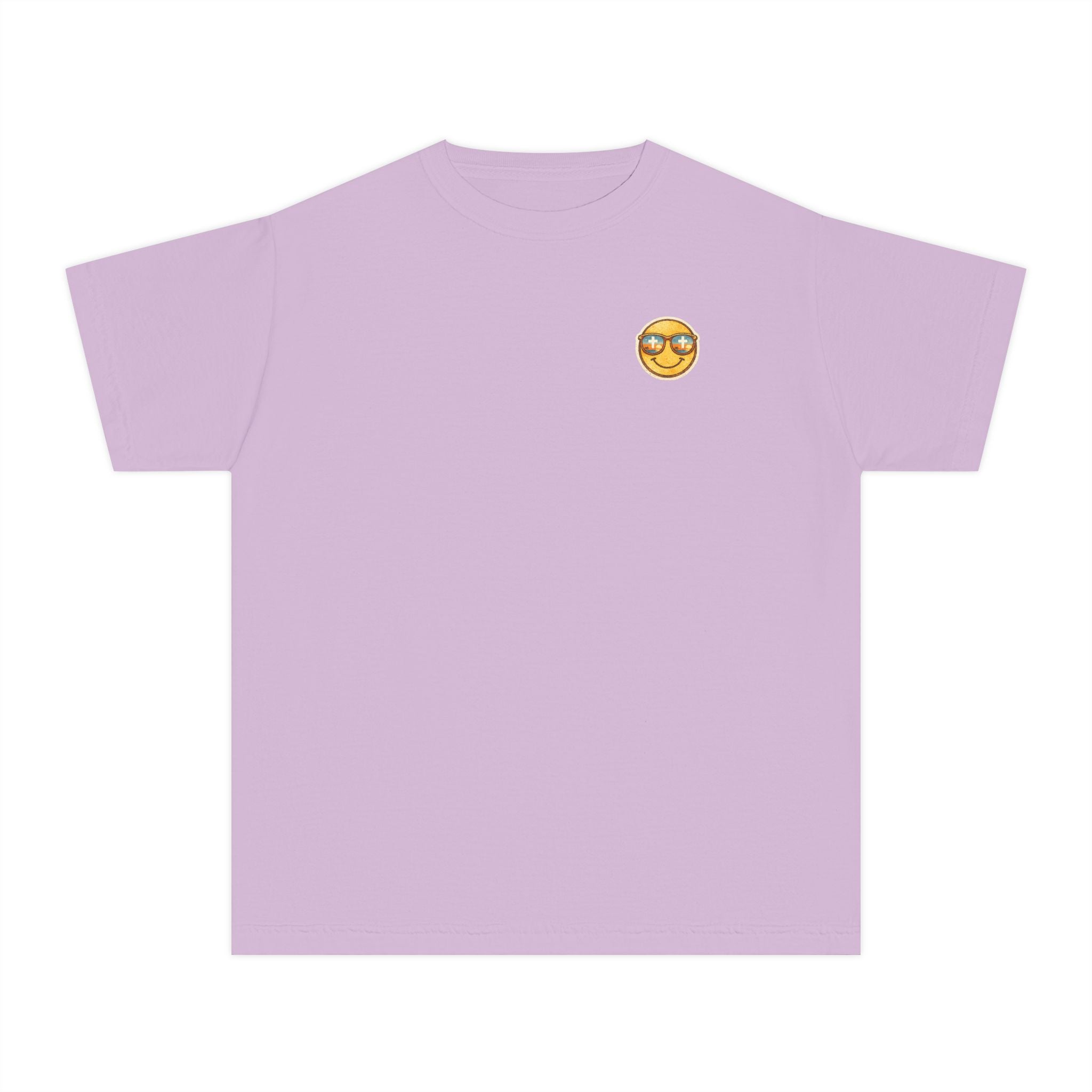 Youth Tee — "Salt & Light" Smiling Sun Graphic (Matthew 5:13-16)