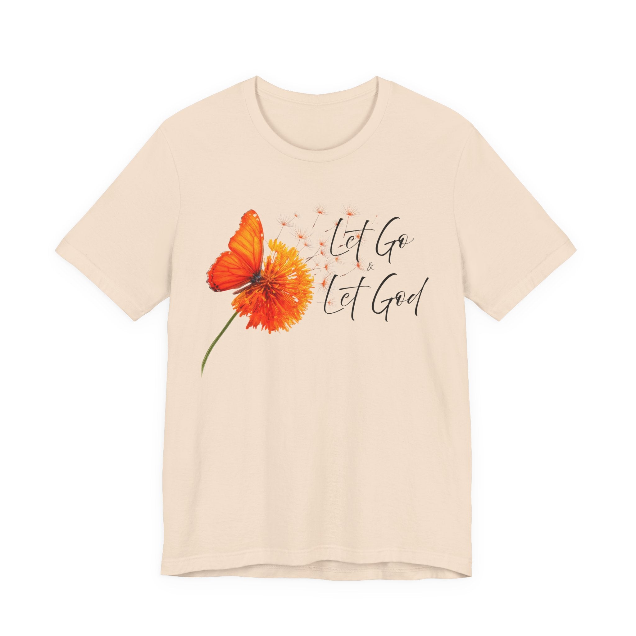 Let Go Let God Shirt | Christian Floral Tee