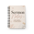 Sermon Notes Spiral Journal — Faith-Based Weekly Church Note Organizer