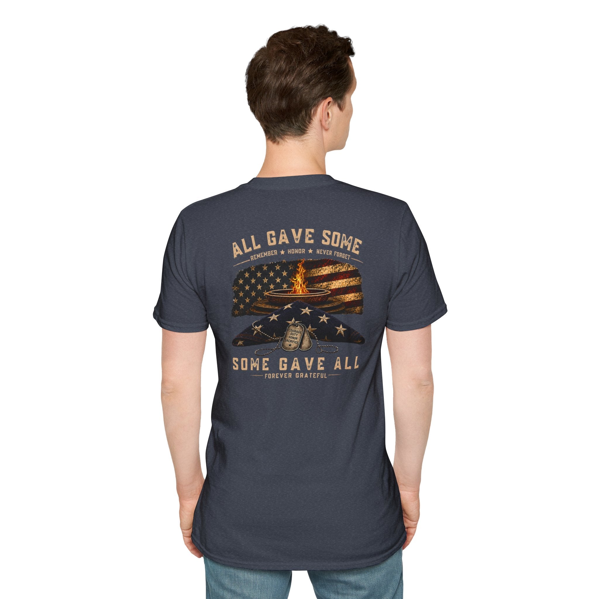 Veteran Tribute T-Shirt — "All Gave Some, Some Gave All" Memorial Tee