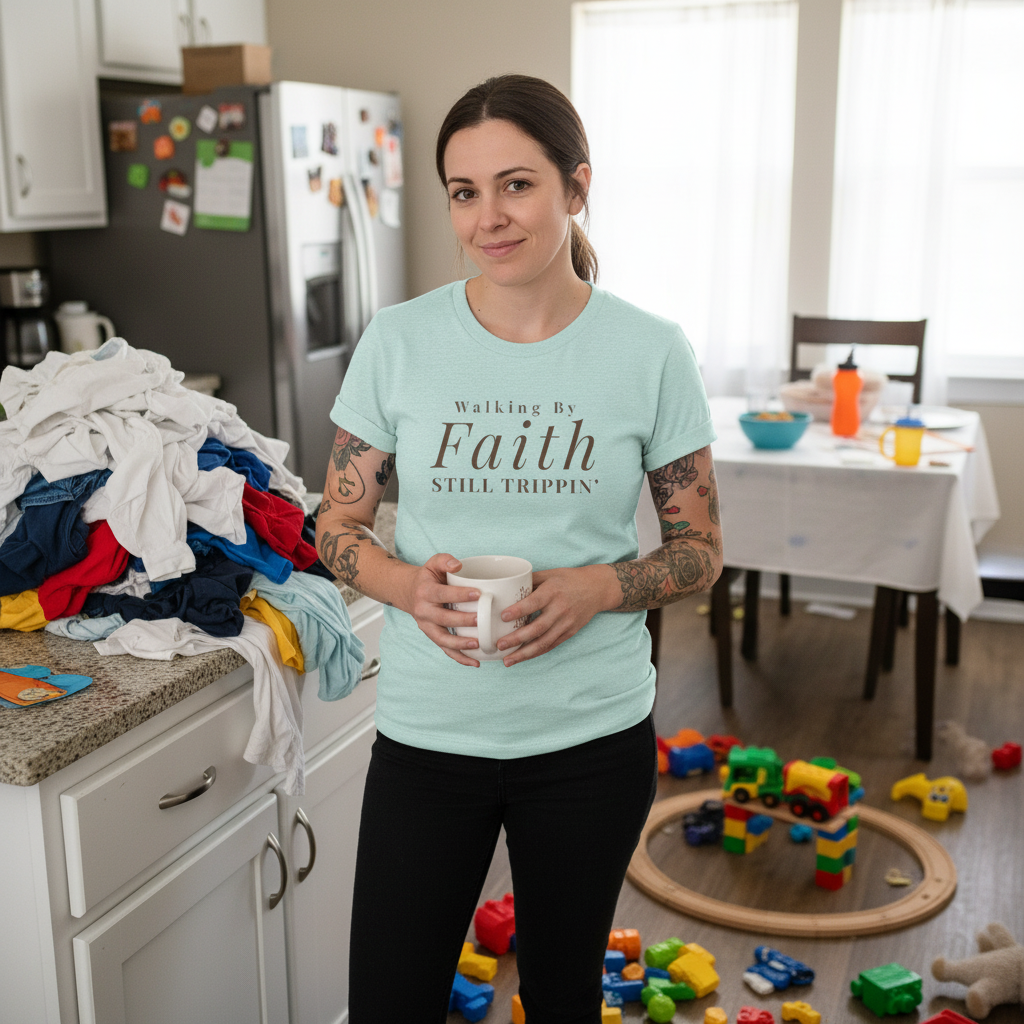 Faith Walking By Faith Still Trippin Tee