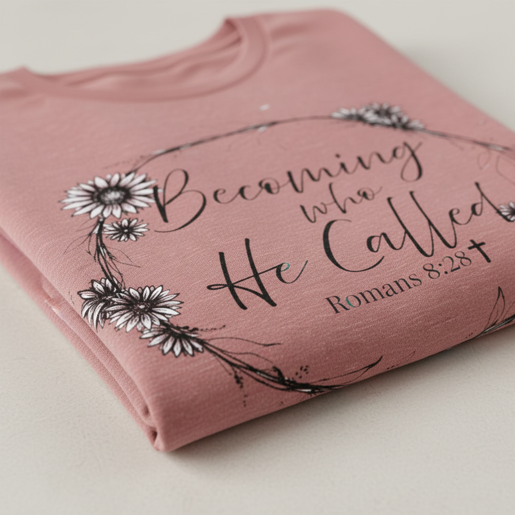 Becoming Who He Called Me To Be Shirt | Romans 8:28