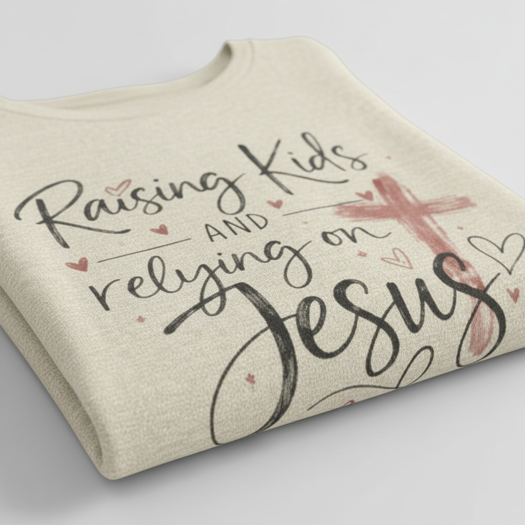Raising Kids & Relying on Jesus Tee