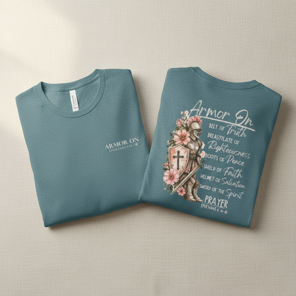Armor On Christian T-Shirt | Ephesians 6 Armor of God Shirt
