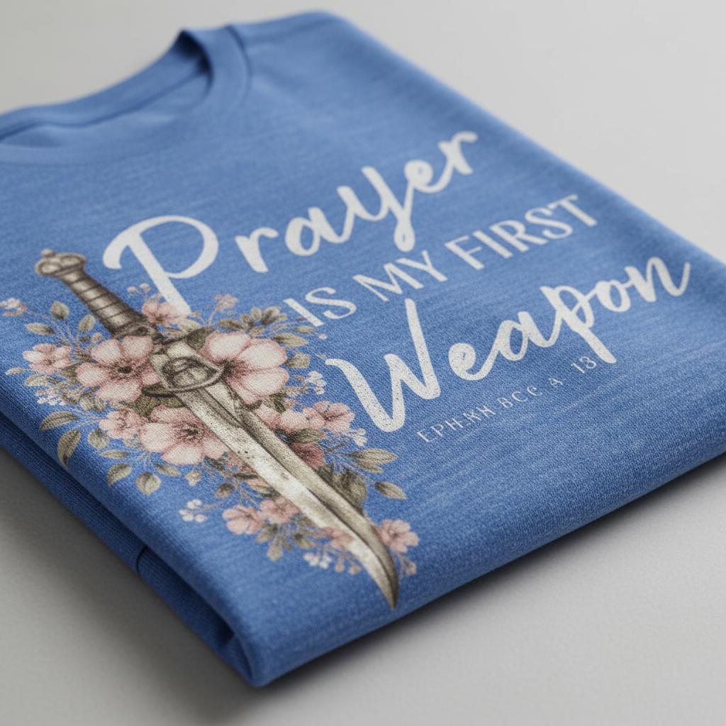 Prayer Is My First Weapon Christian T-Shirt