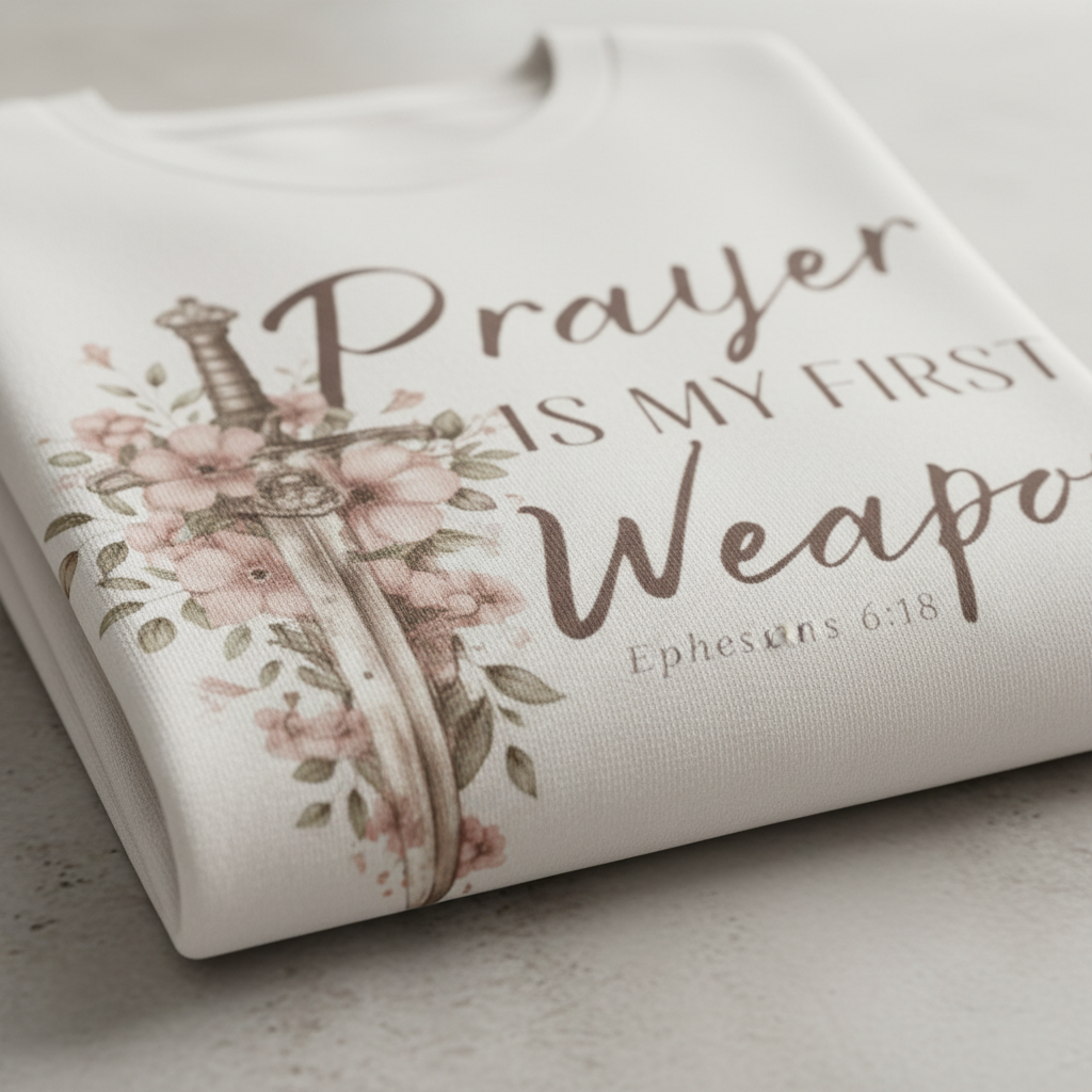 Prayer Is My First Weapon Christian T-Shirt