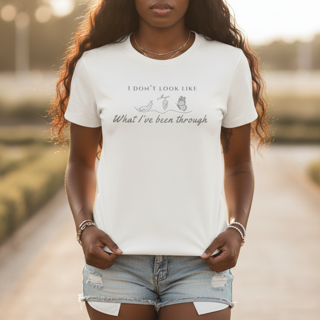 I Don’t Look Like What I’ve Been Through Tee — Inspirational Recovery T-Shirt