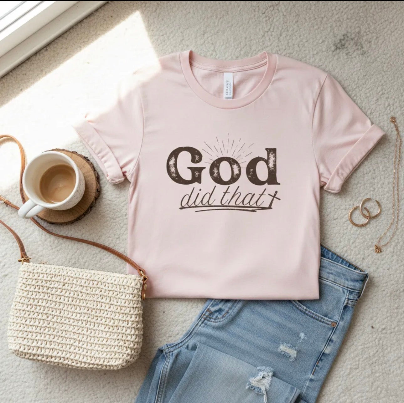 God Did That Tee - Christian Faith Inspirational T-Shirt