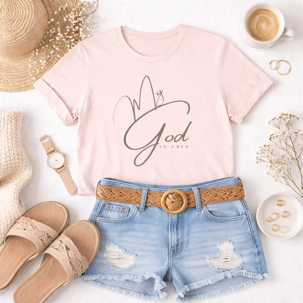 My God Is Able T‑Shirt — Inspirational Faith Graphic Tee