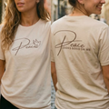 Peace Looks Good on Me Tee – Faith-Based Graphic Shirt, Front & Back Design