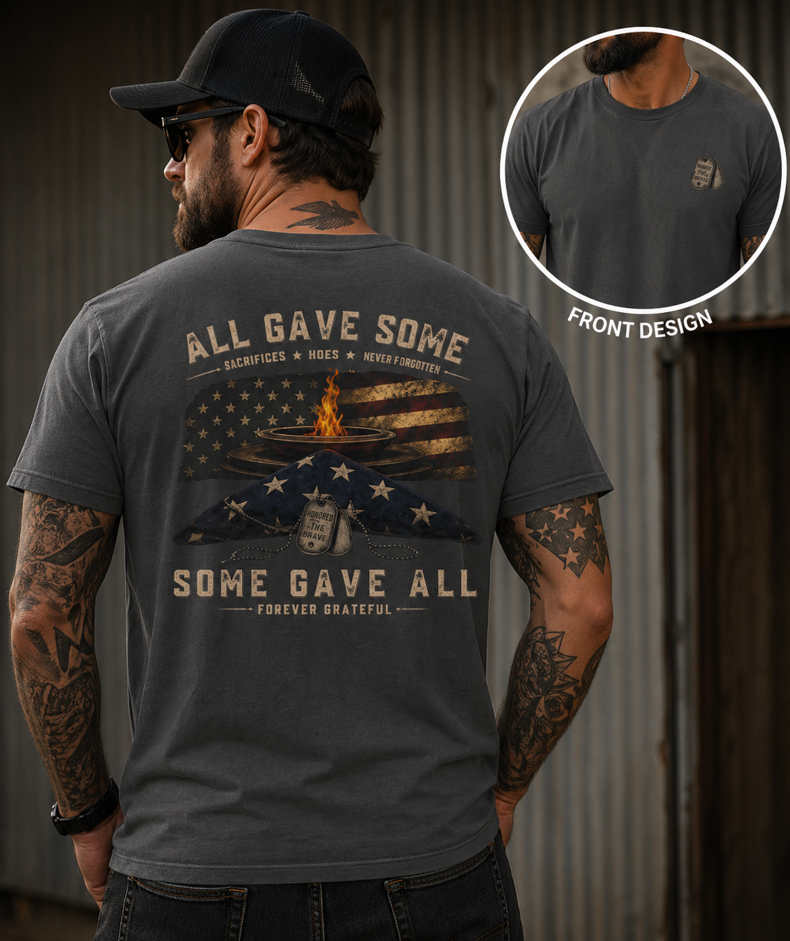 Memorial Day Shirt Comfort Colors Patriotic Tee All Gave Some Some Gave All Military Tribute Shirt