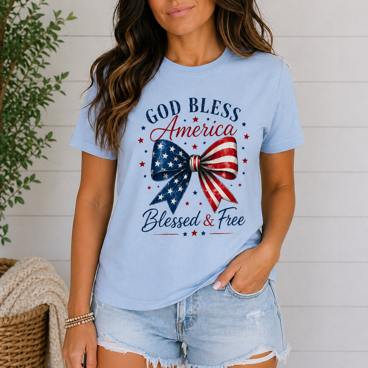 God Bless America • Blessed & Free Tee 🇺🇸