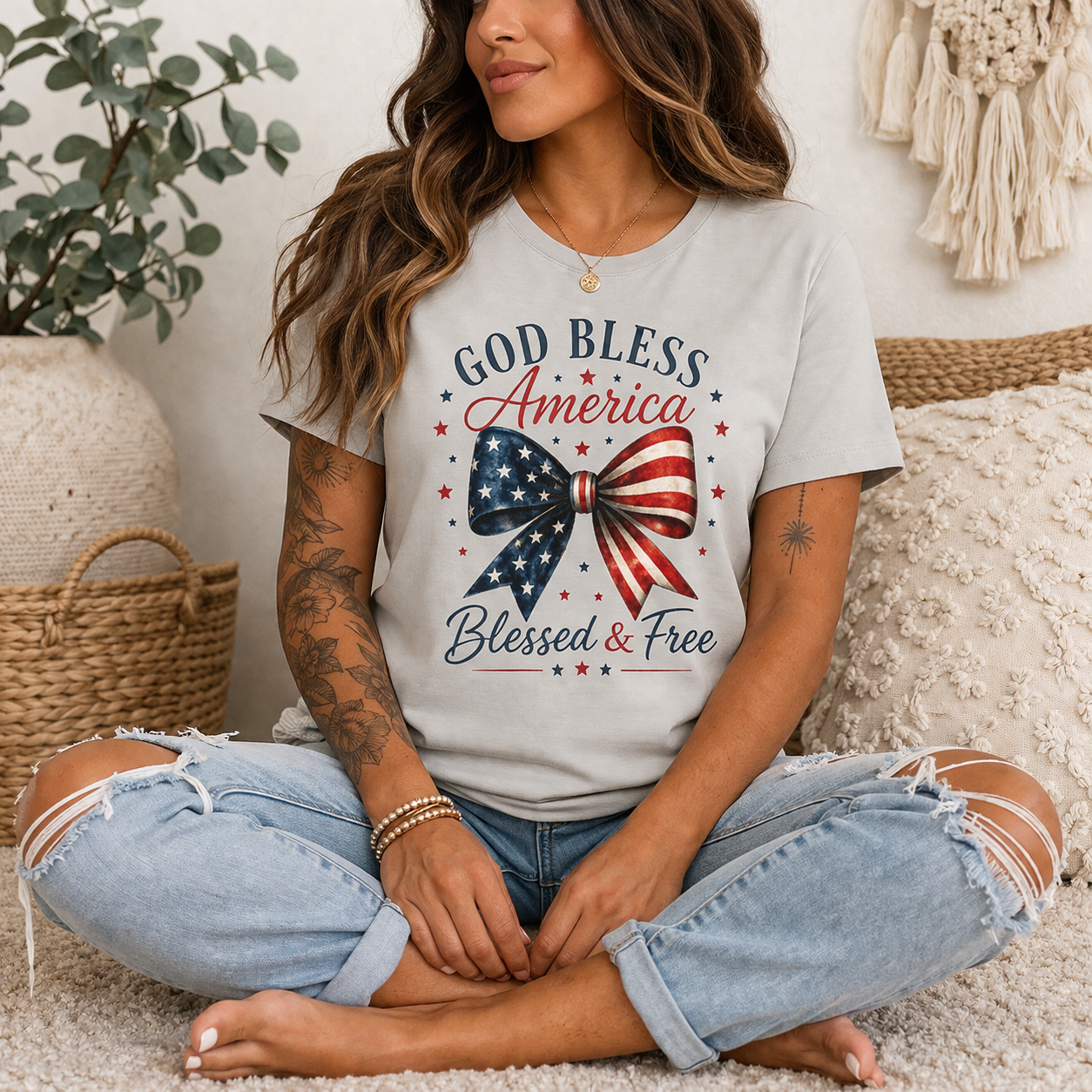 God Bless America • Blessed & Free Tee 🇺🇸
