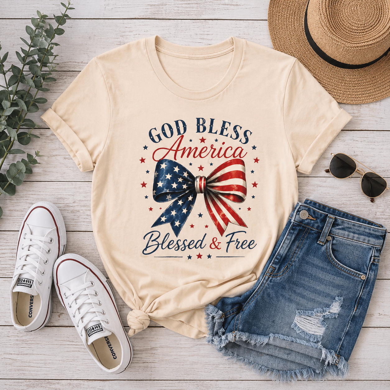God Bless America • Blessed & Free Tee 🇺🇸
