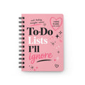 Pink Spiral To-Do Journal — 'To-Do Lists I'll Ignore' Funny Planner Notebook