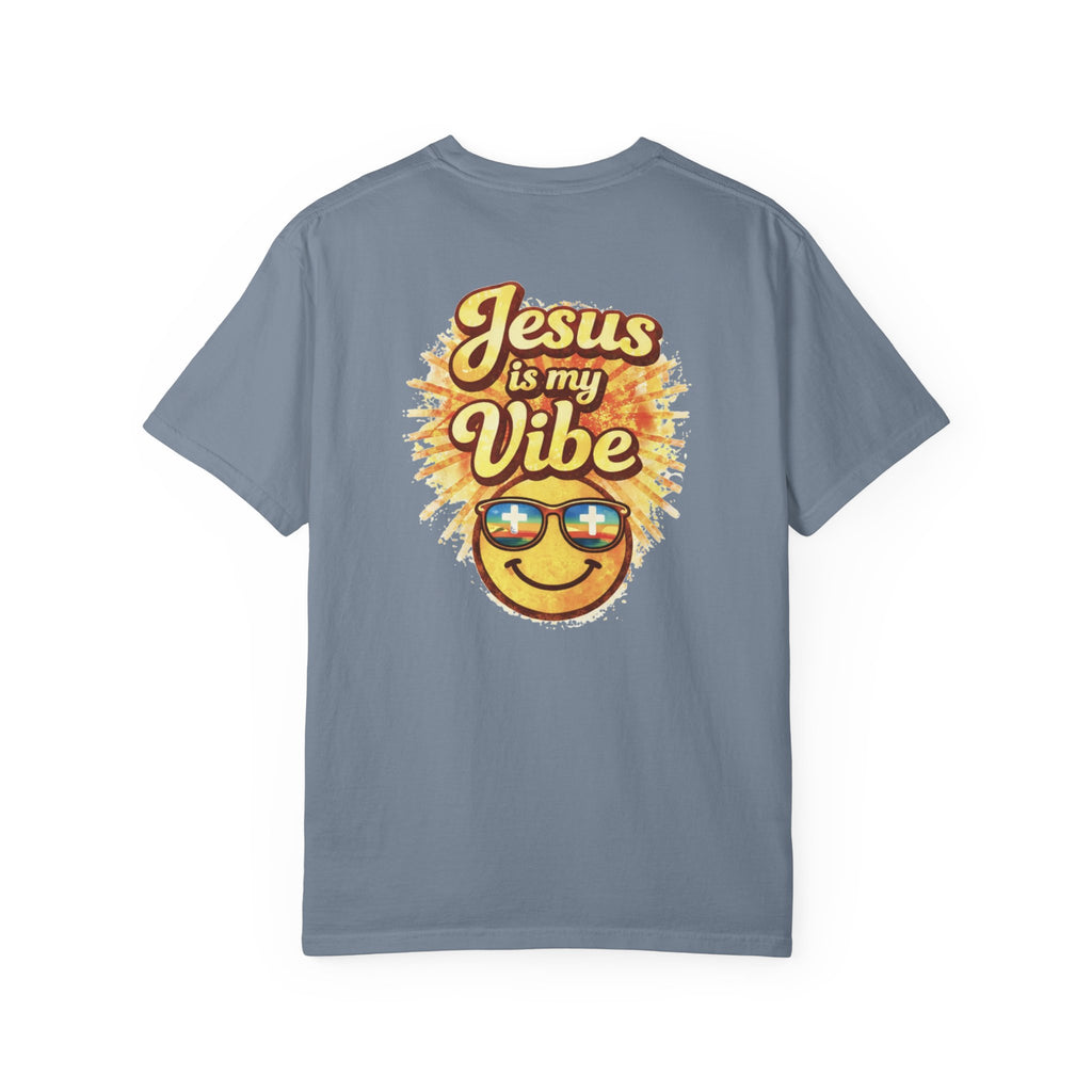 Jesus Is My Vibe Shirt – Comfort Colors Christian Graphic Tee – Floral Faith Shirt – Retro Christian Tee – Women’s Faith Apparel