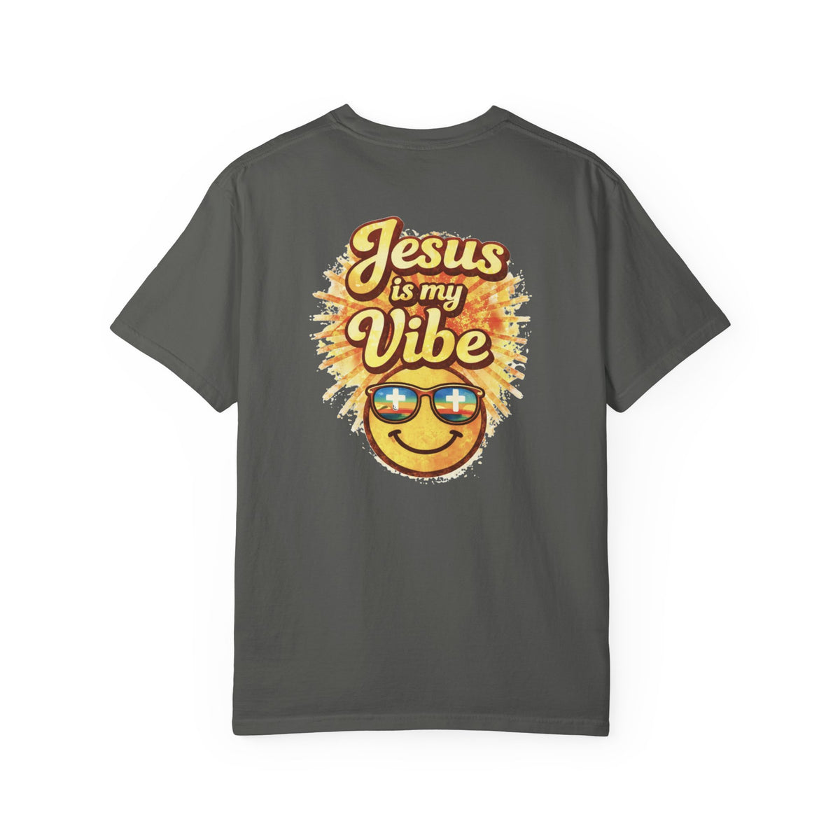 Jesus Is My Vibe Shirt – Comfort Colors Christian Graphic Tee – Floral Faith Shirt – Retro Christian Tee – Women’s Faith Apparel