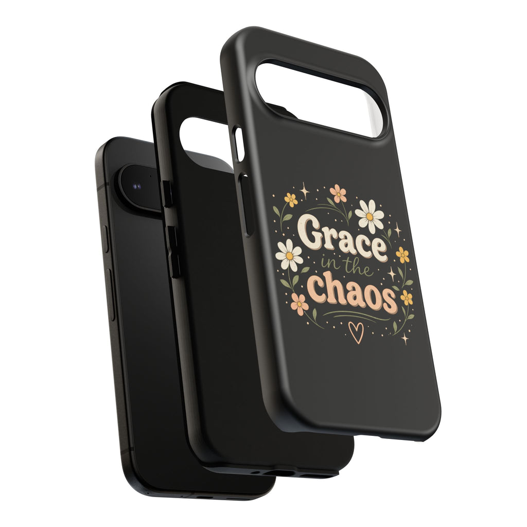 Grace in the Chaos Phone Case — Floral Protective Cover